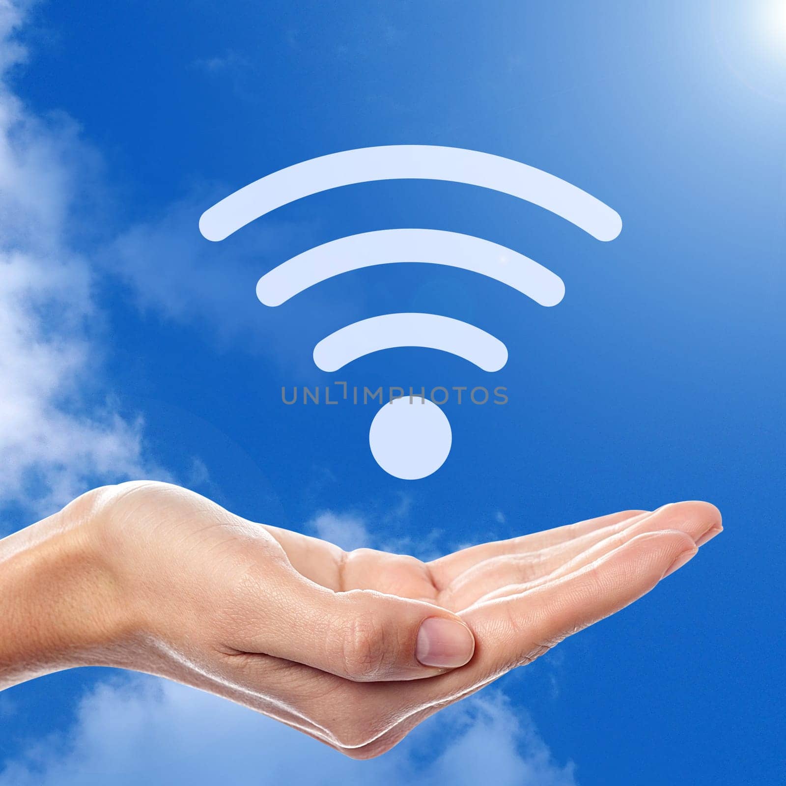 Wireless icon for remote internet access