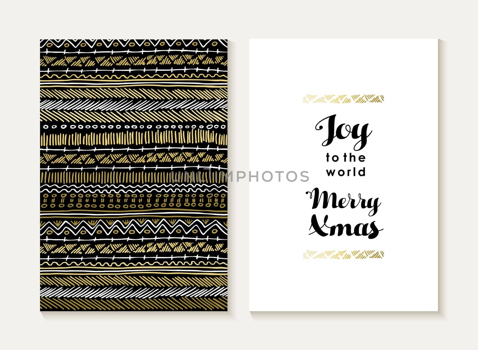 Merry Christmas card template set