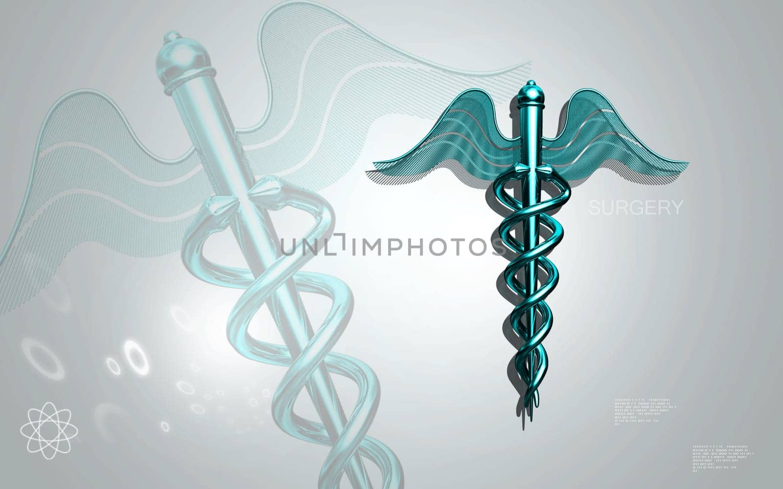 Digital illustration of Medical symbol in colour background
