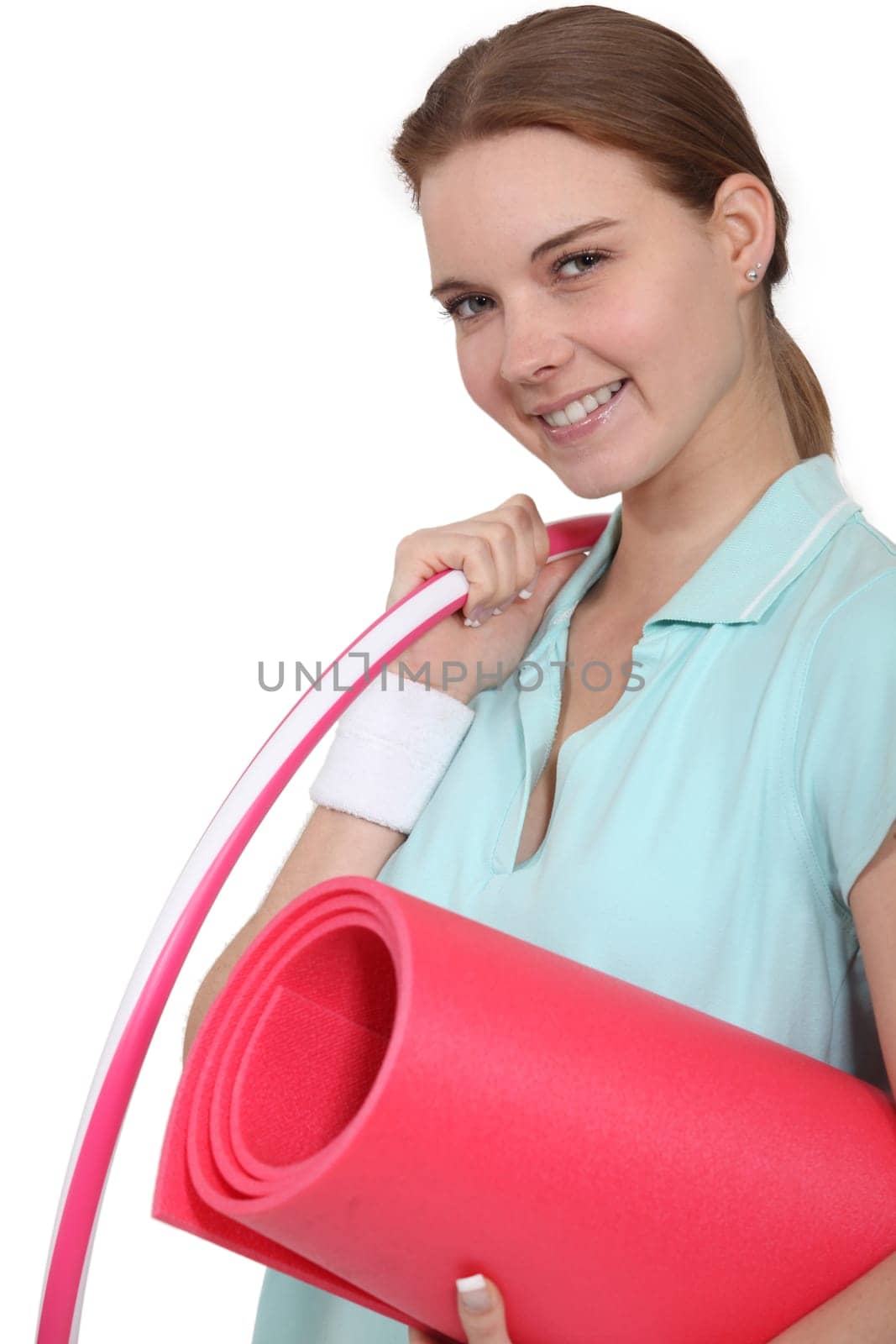 Woman going to the gym