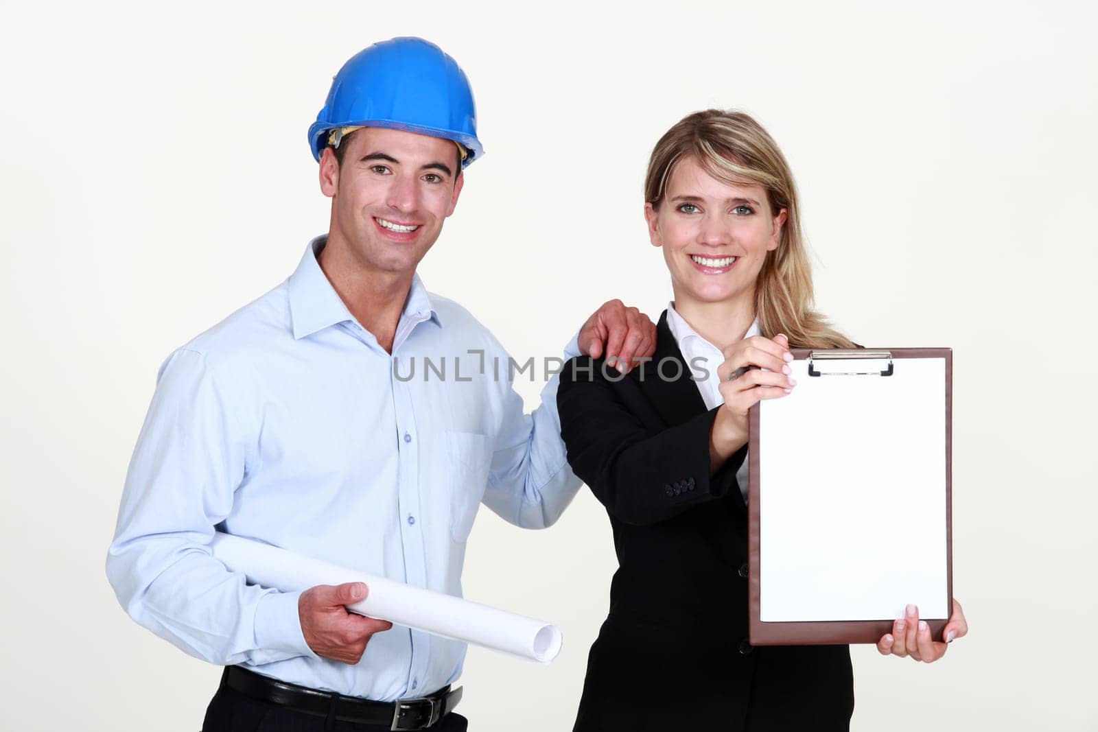 Architect and assistant