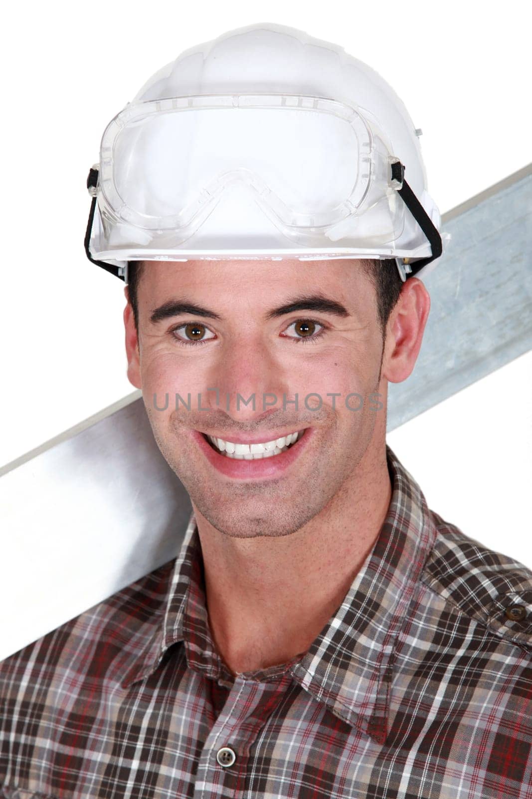 handsome craftsman smiling