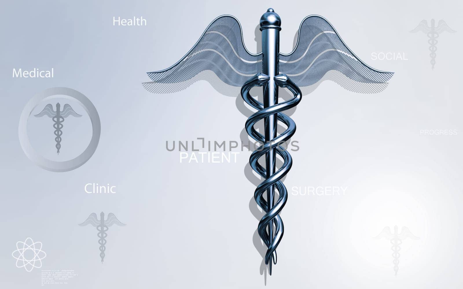 Digital illustration of Medical symbol in colour background
