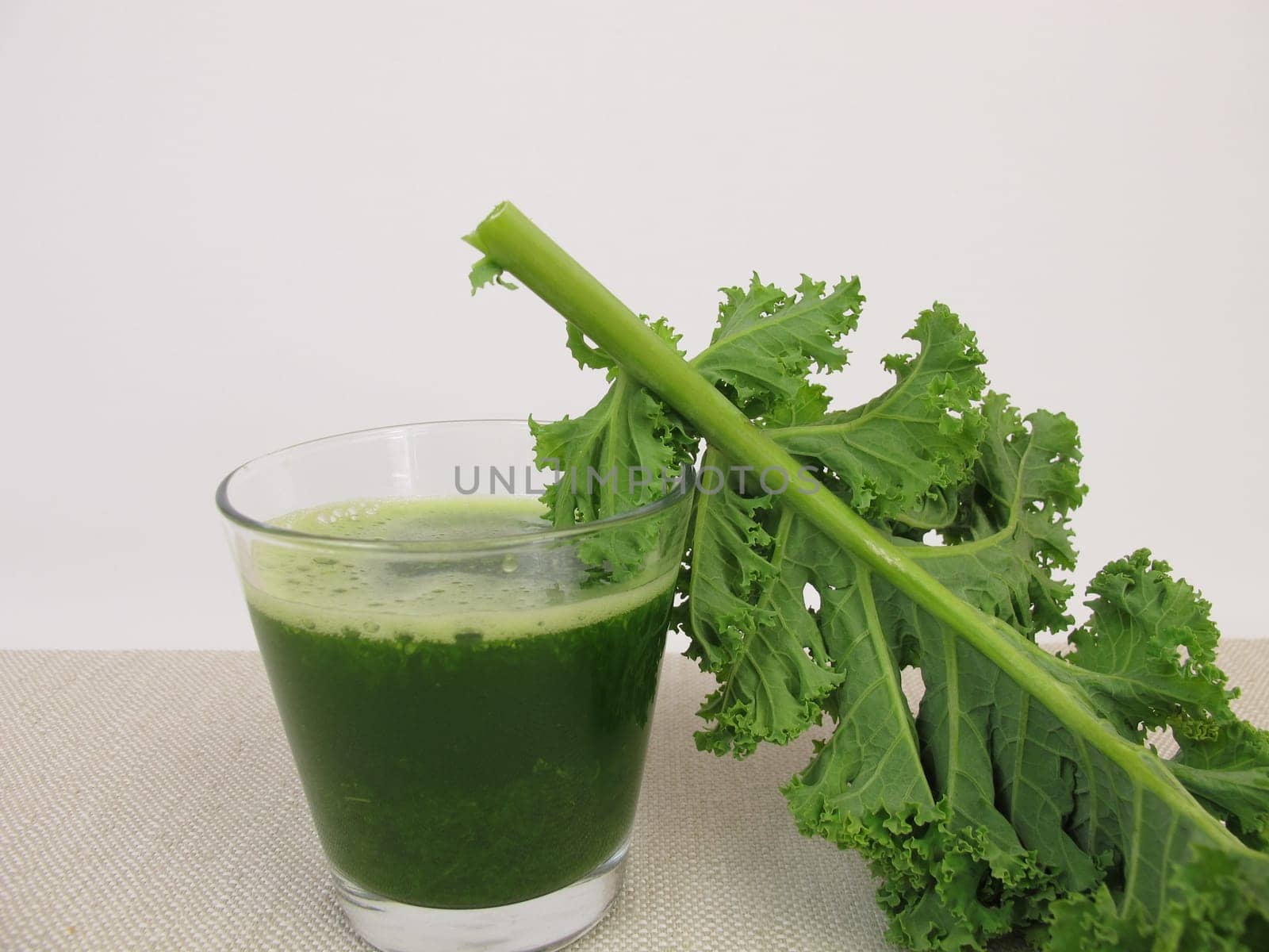 Green smoothie with kale