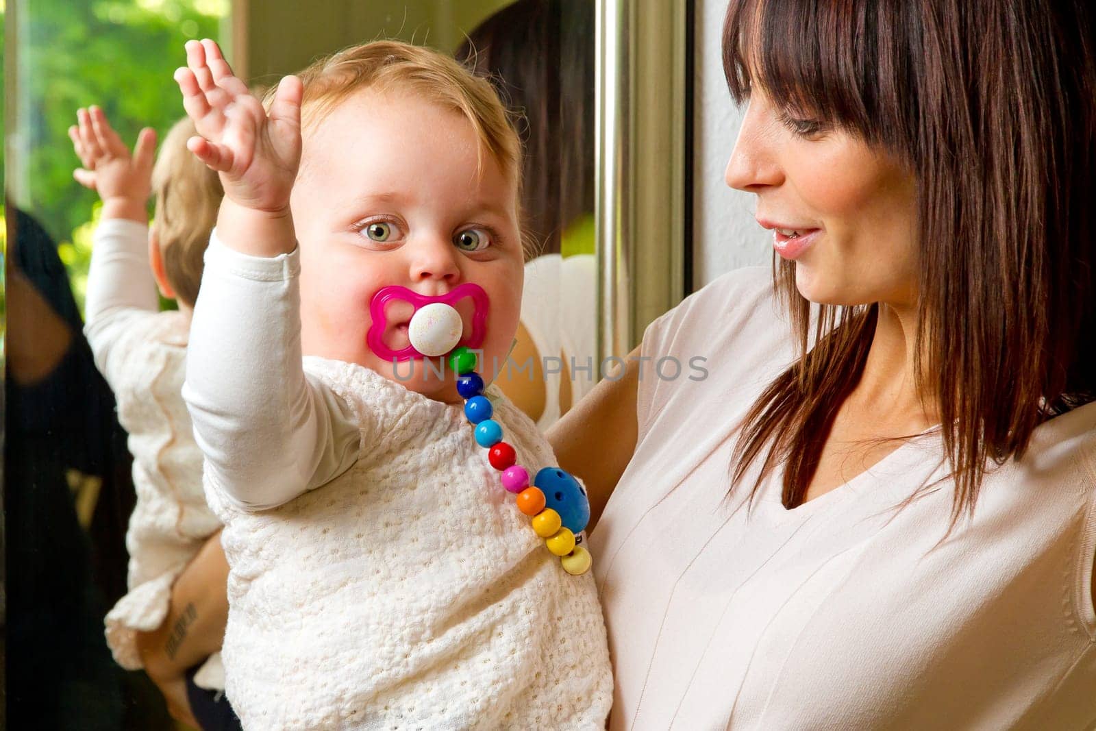 Young mother with baby