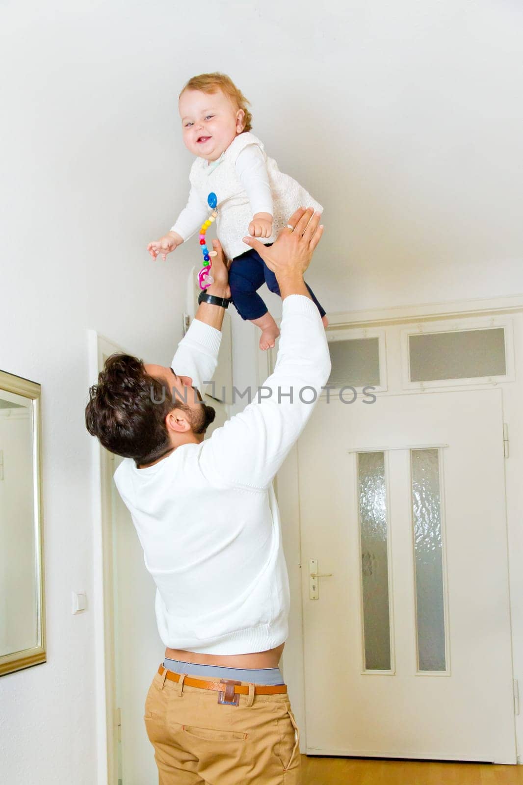 Dad with little girl