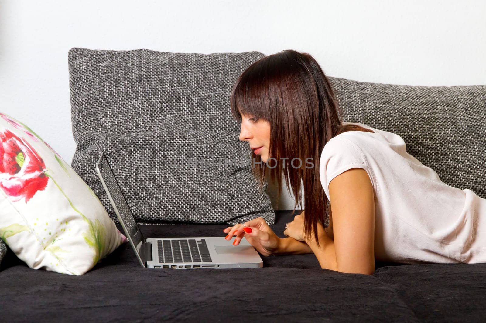 Young woman at the computer