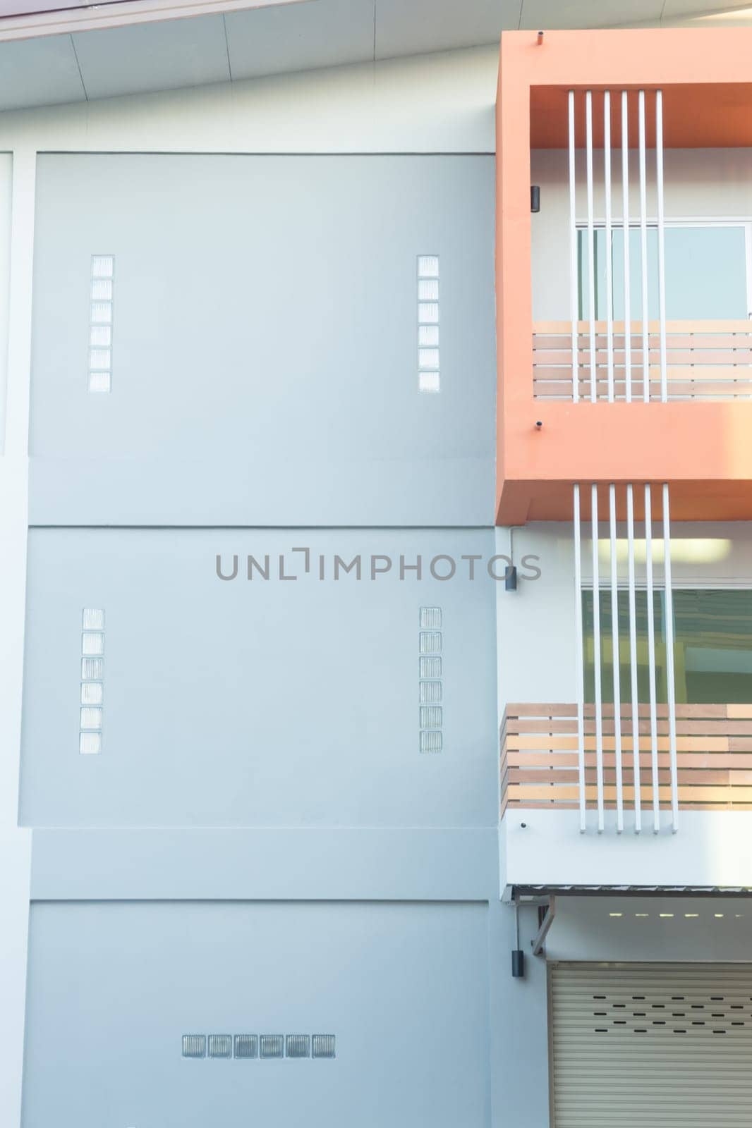 Simply style of new building, stock photo