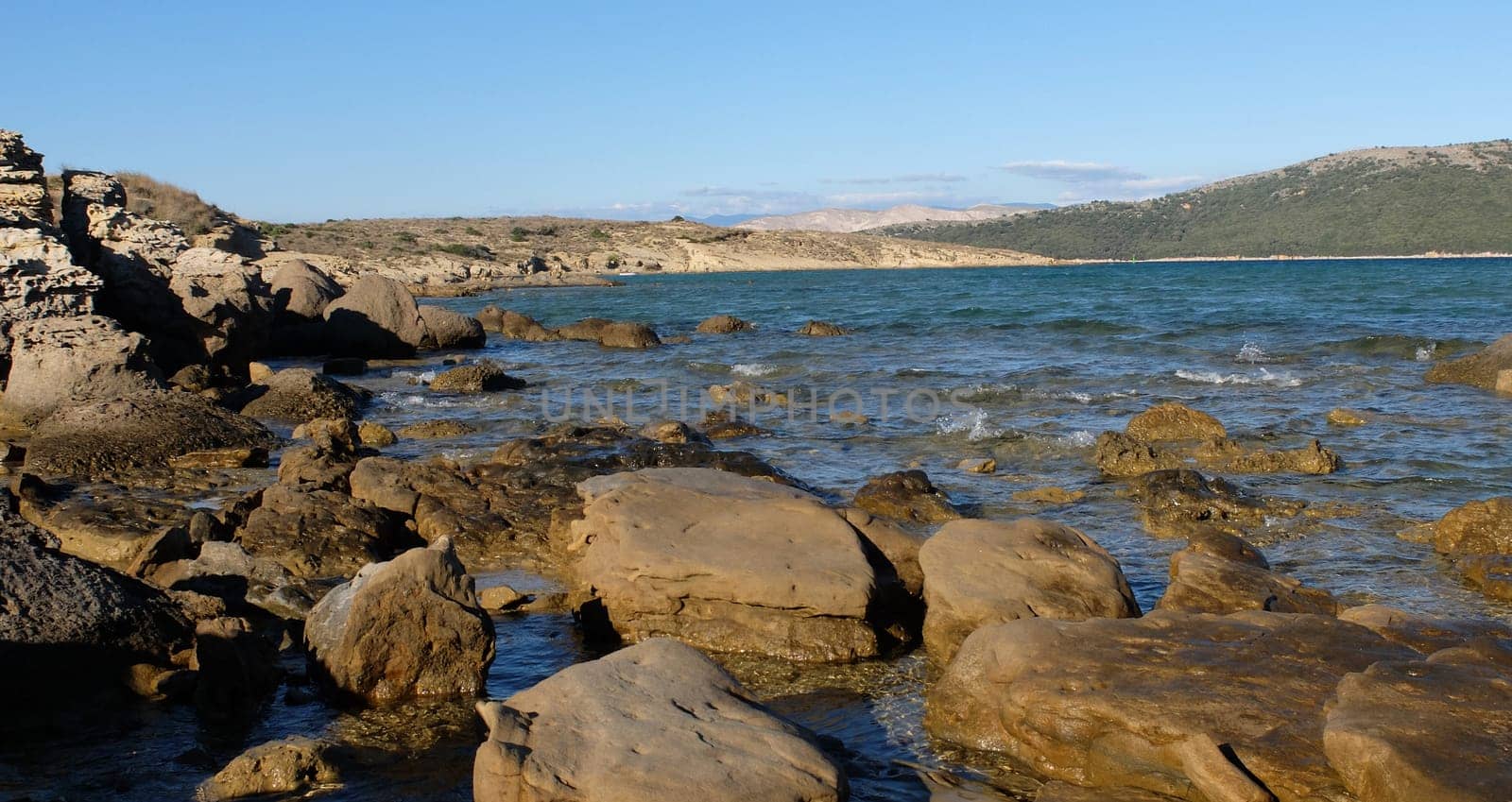 Bathing bay on the island of Rab