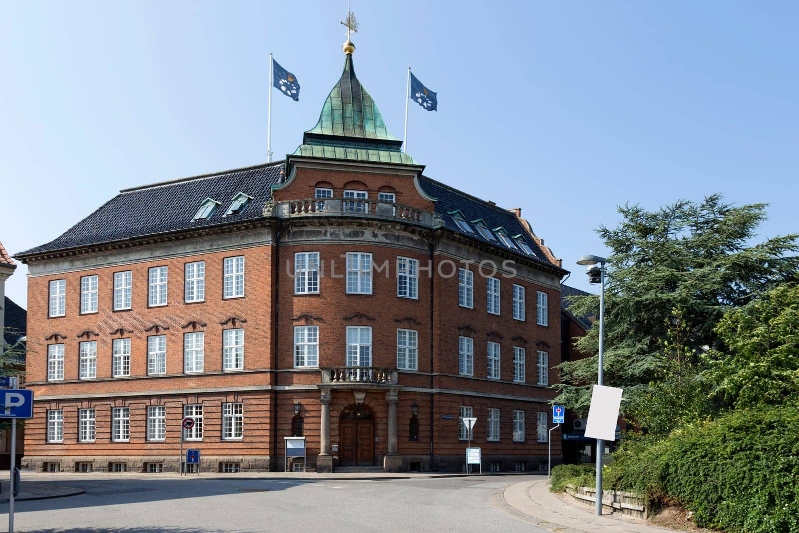 Buildings of the municipal administration in the Danish town of Nykabing