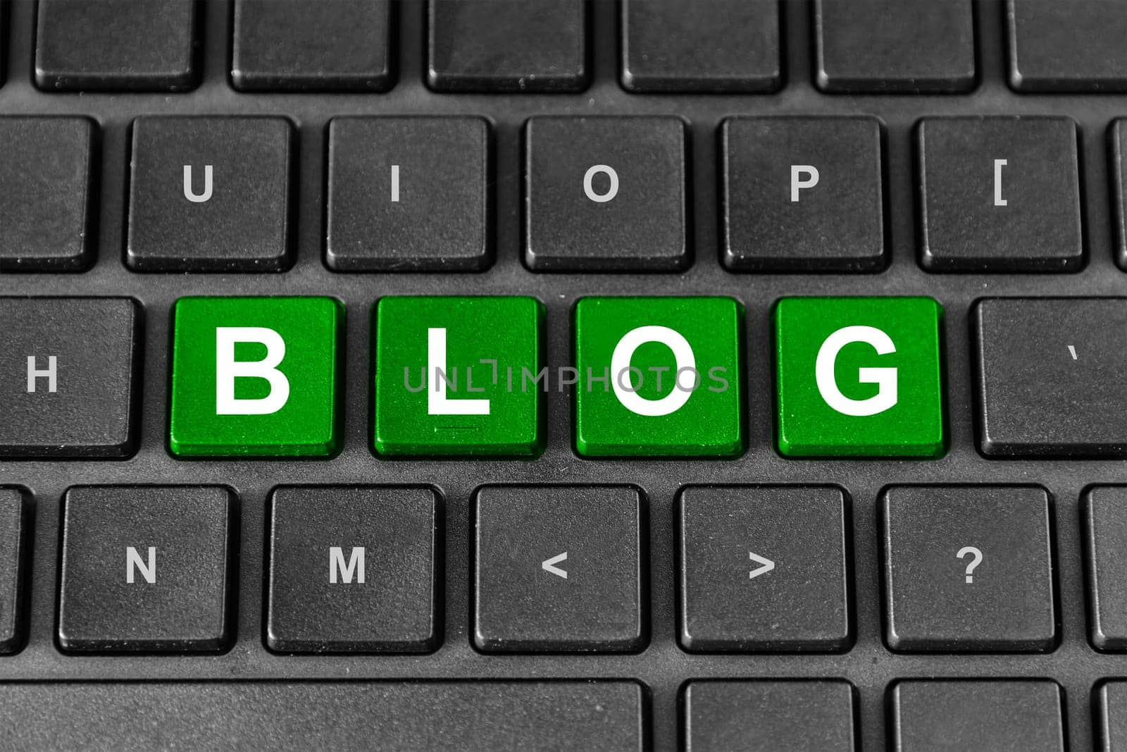 blog word on keyboard, technology concept