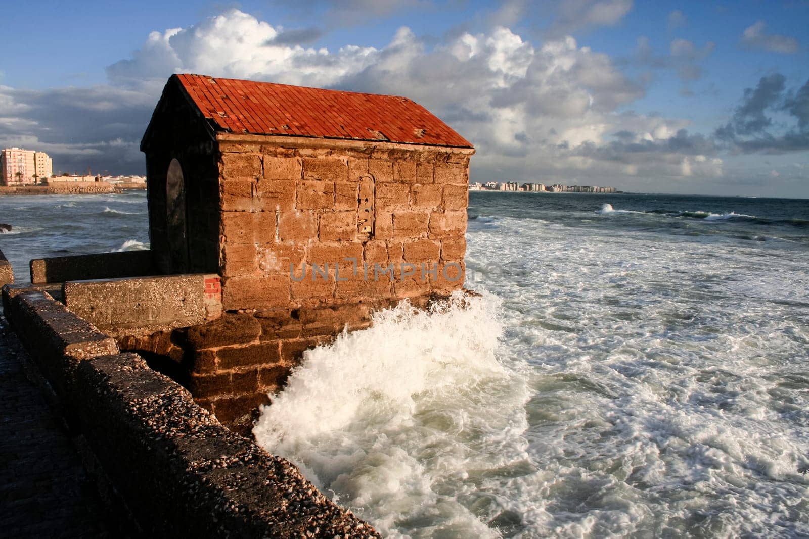 Tide gauge building on the way to San Sebastian fortress