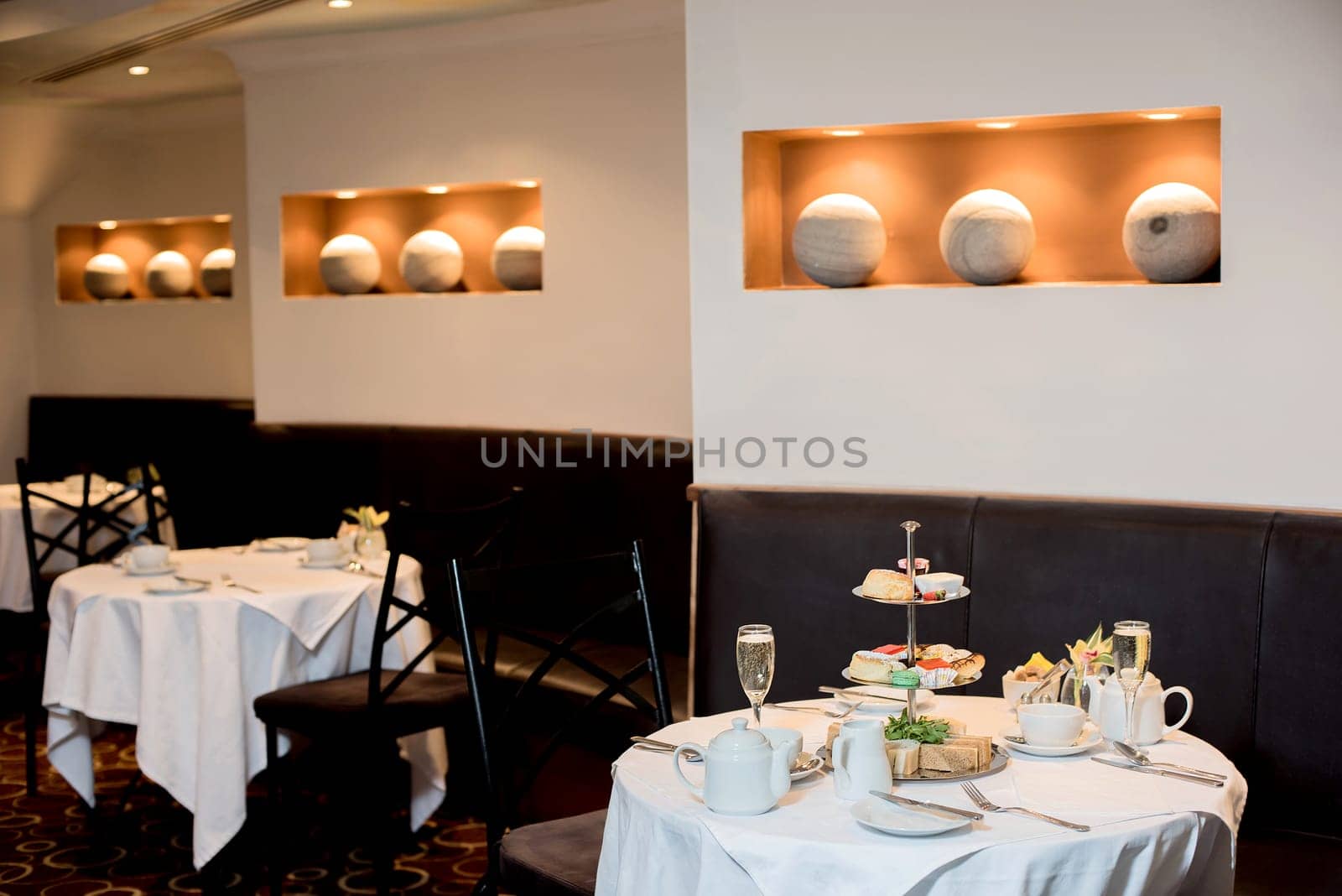 Ambience of a dining area in restaurant