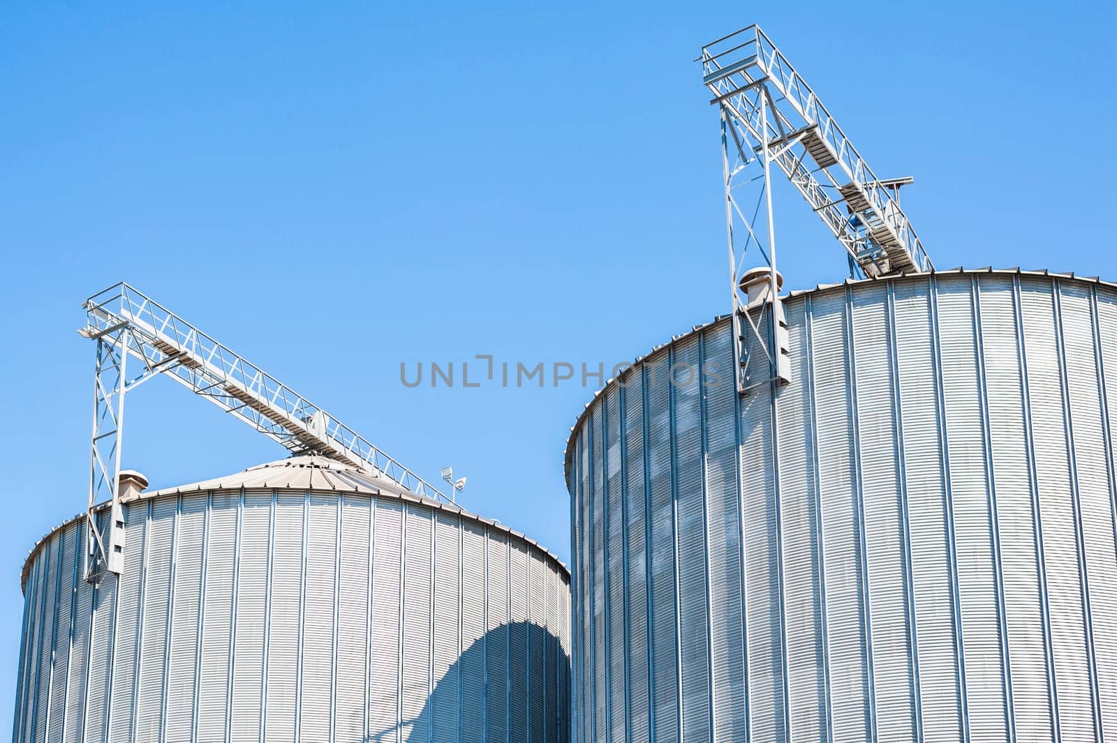 Agricultural Silo - Building Exterior, Storage and drying of grains, wheat, corn, soy, sunflower