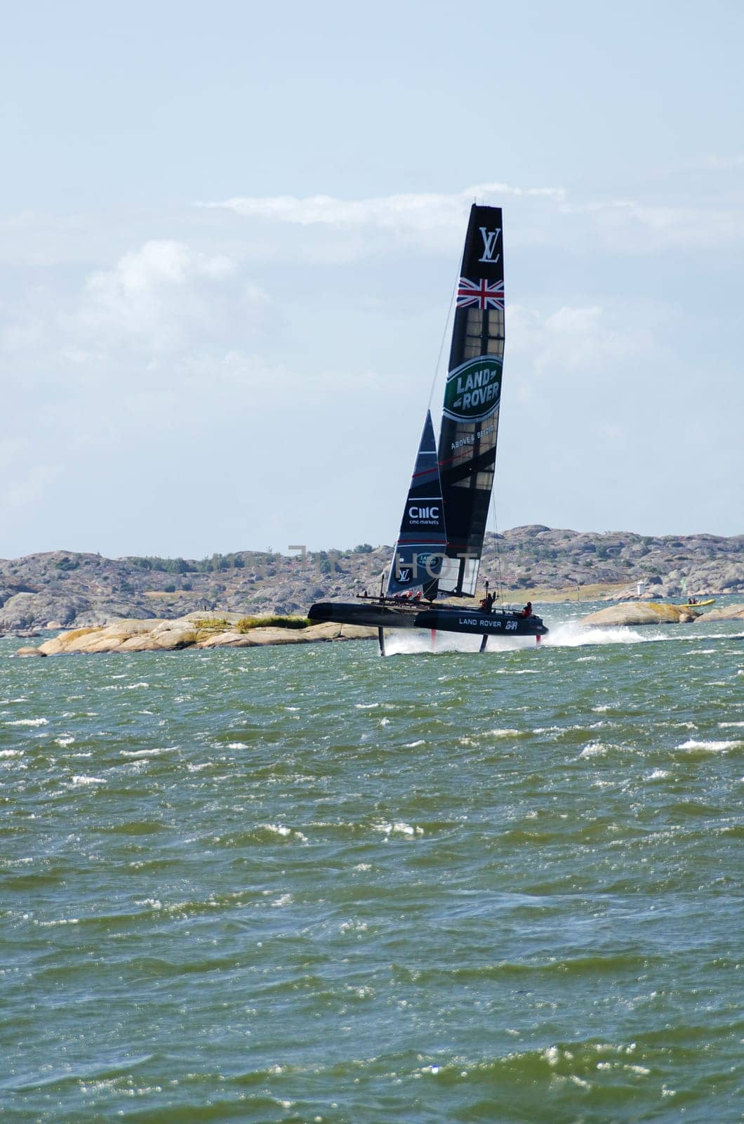 americas cup in sweden team New Zealand with great speed
