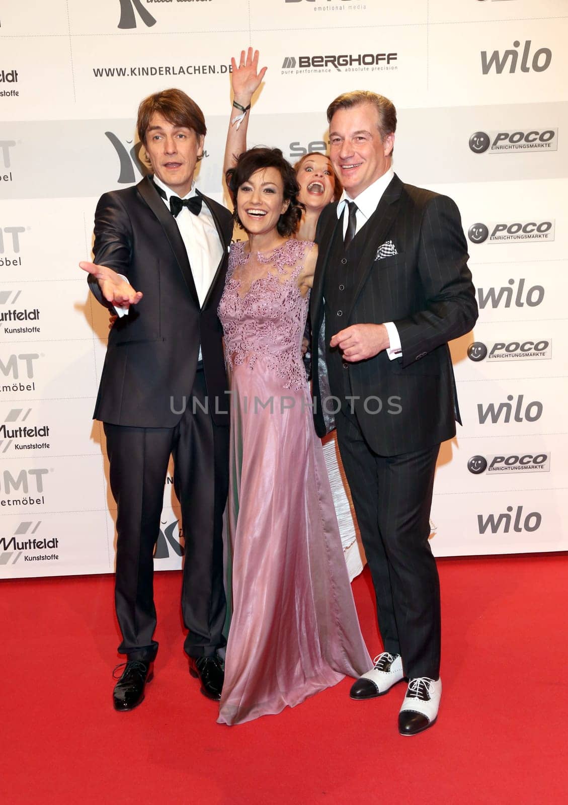 Matze Knop. Miriam Pielhau and Marc Marshall moderated the evening , Kinderlachen Gala 2015 at the Westfalenhalle Dortmund on 28.11.2015