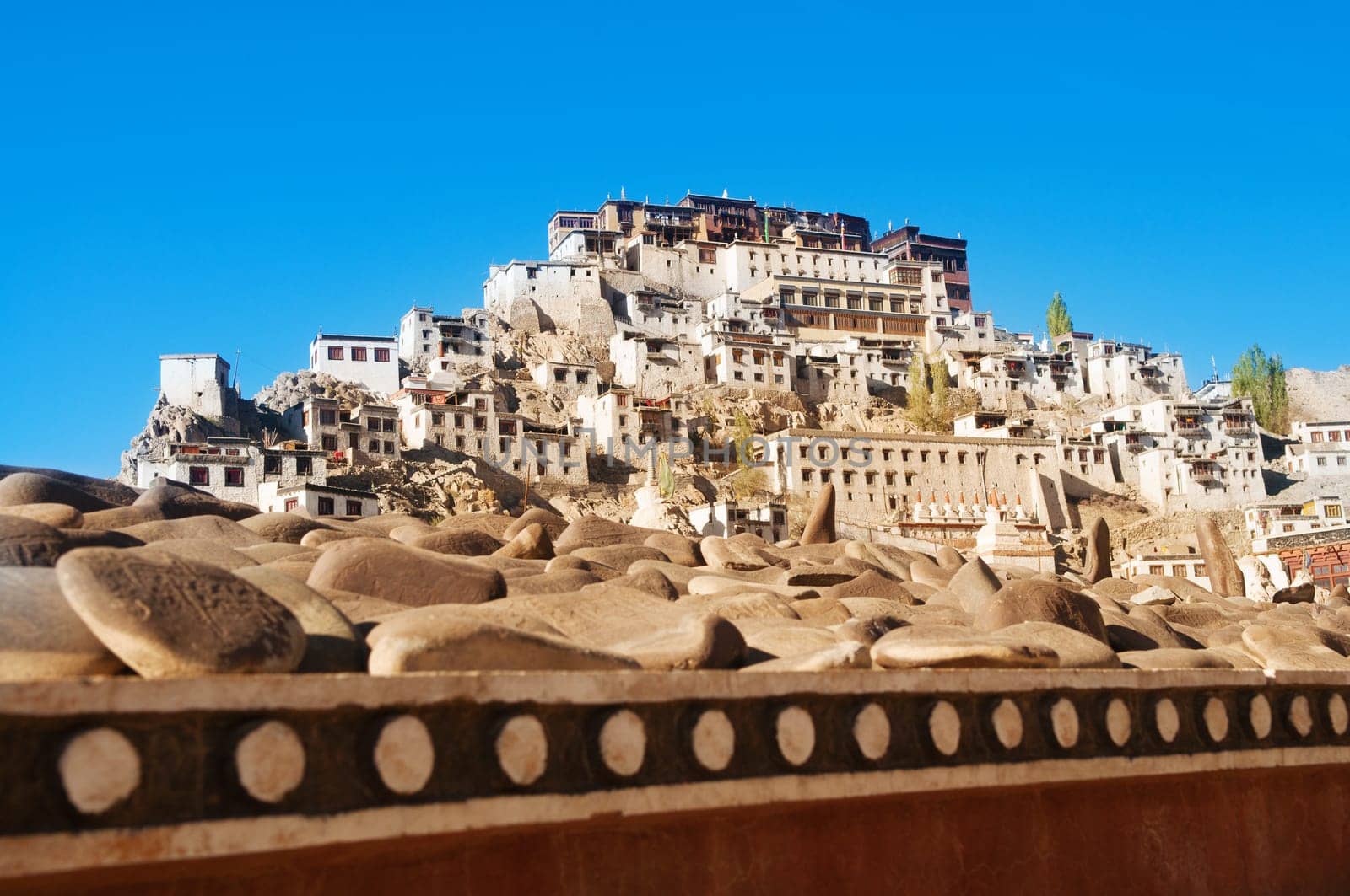 Thiksey Gompa or Thikse Monastery, the Tibetan Buddhist monastery of the Yellow Hat Gelugpa. Ladakh, India