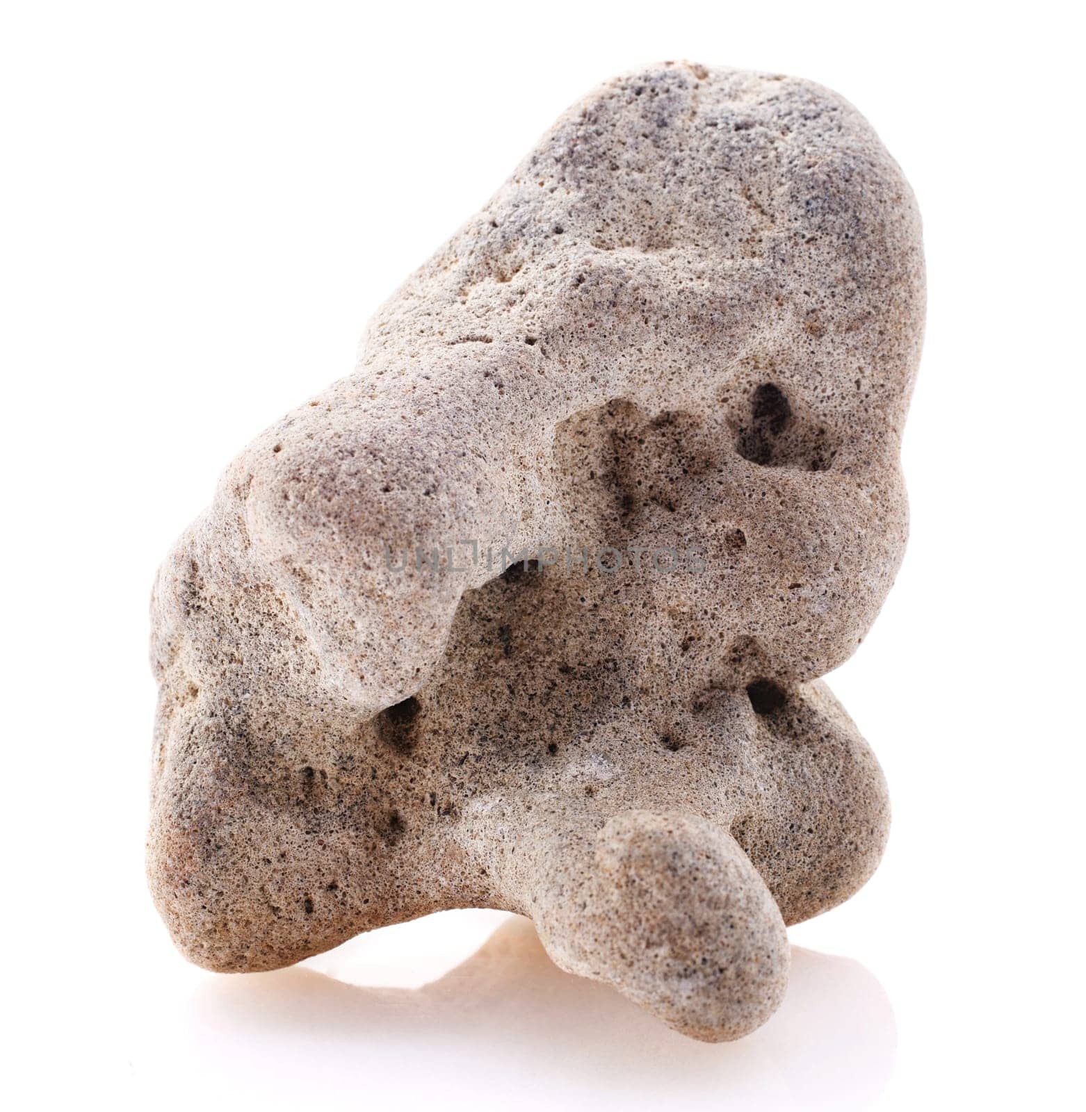 sea Stone isolated on white background