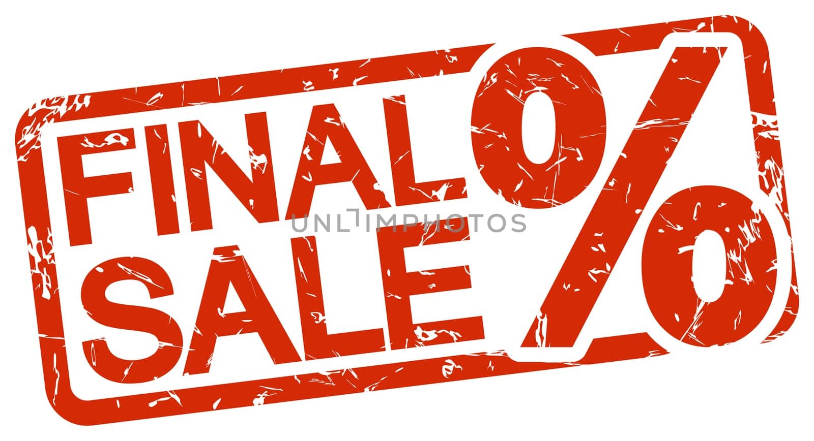 grunge stamp with frame colored red and text final sale !