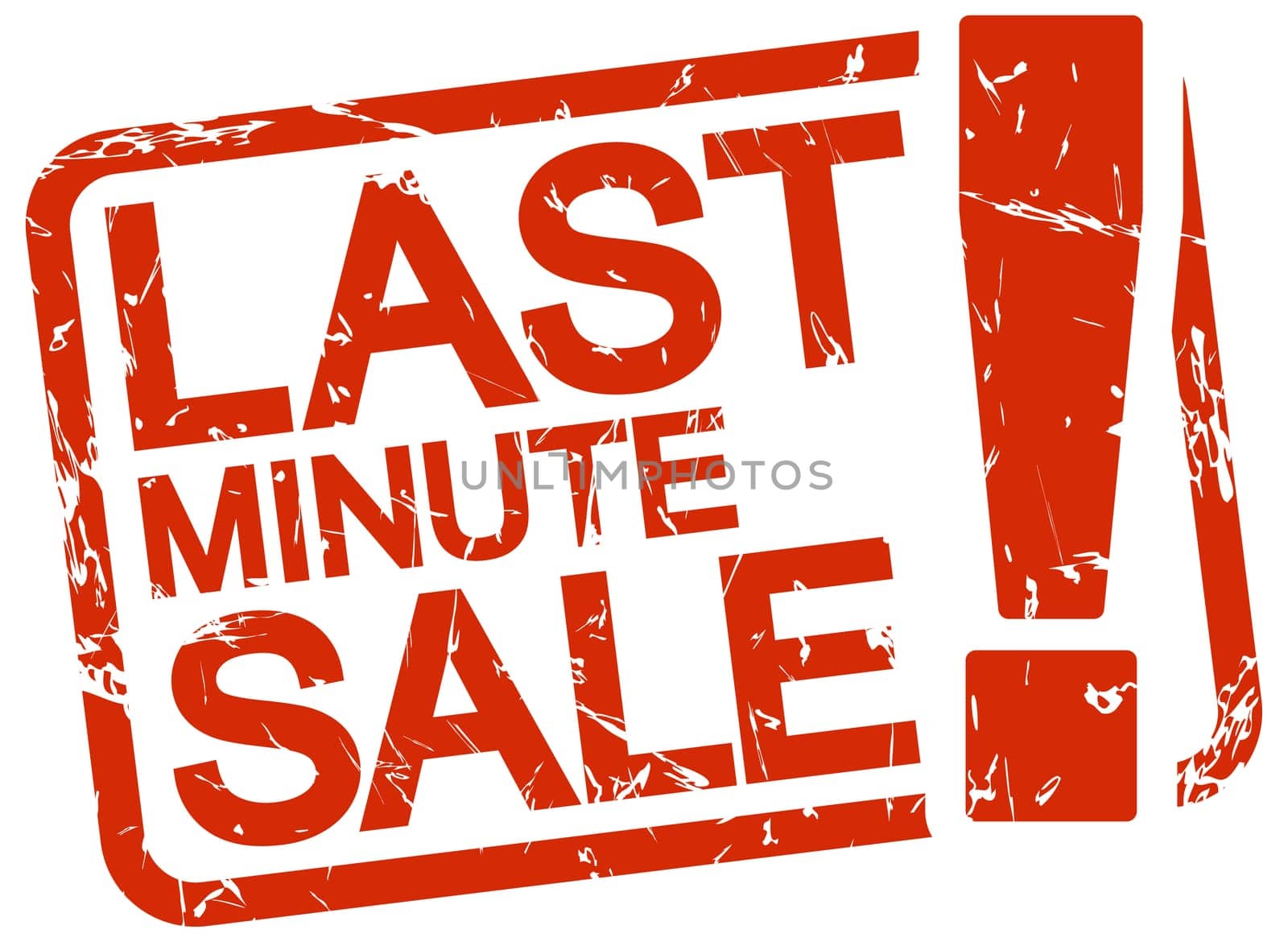grunge stamp with frame colored red and text last minute sale !