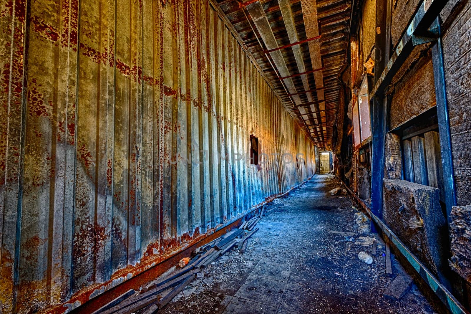 oned ruin factory damage building inside