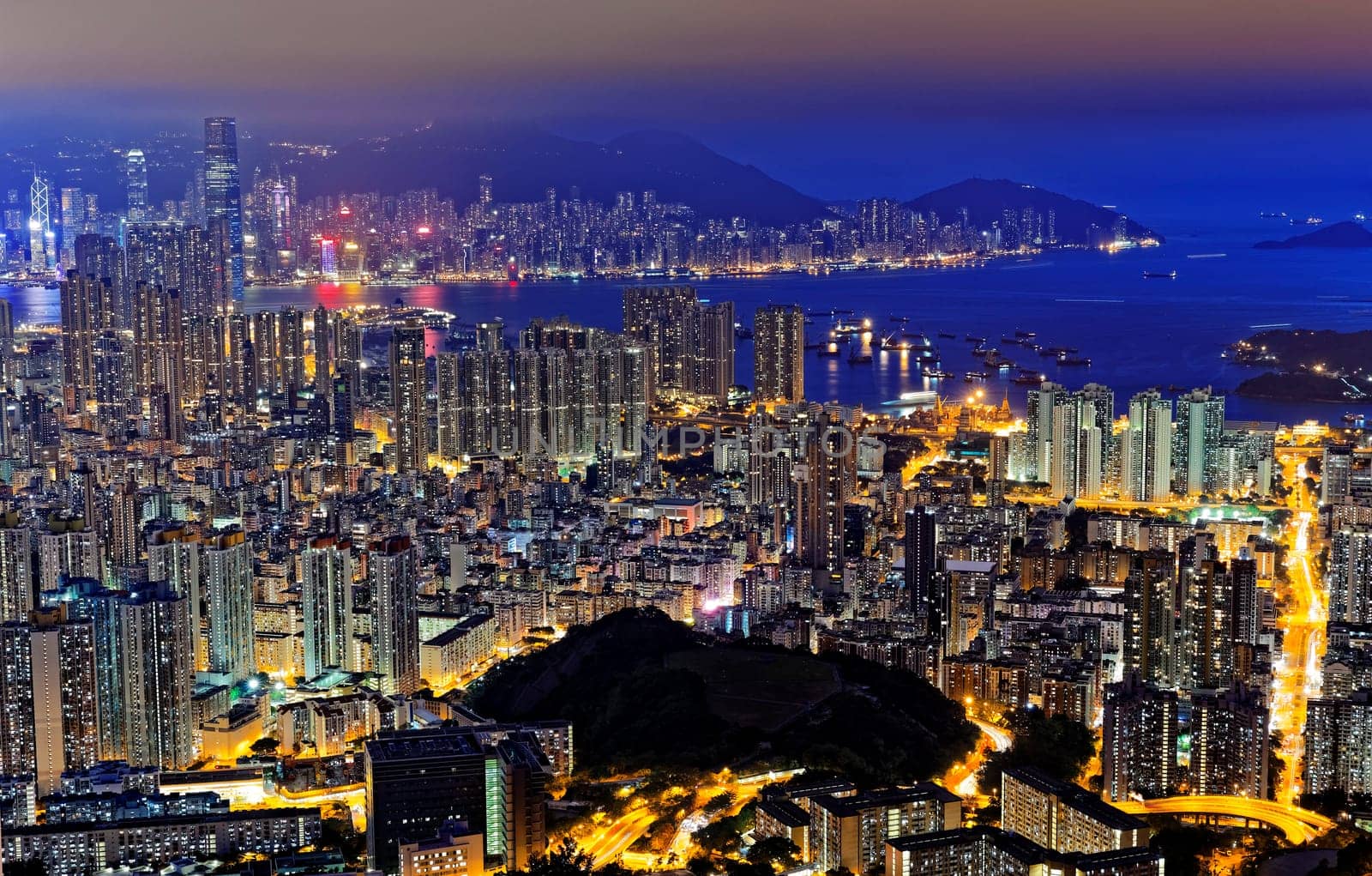Hong Kong Skyline at Night