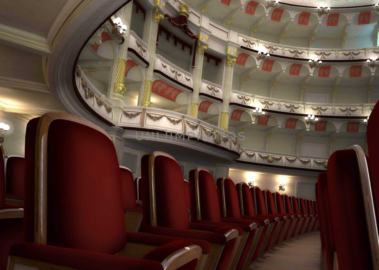 Classic Theater interior, with chair rows in the foreground.