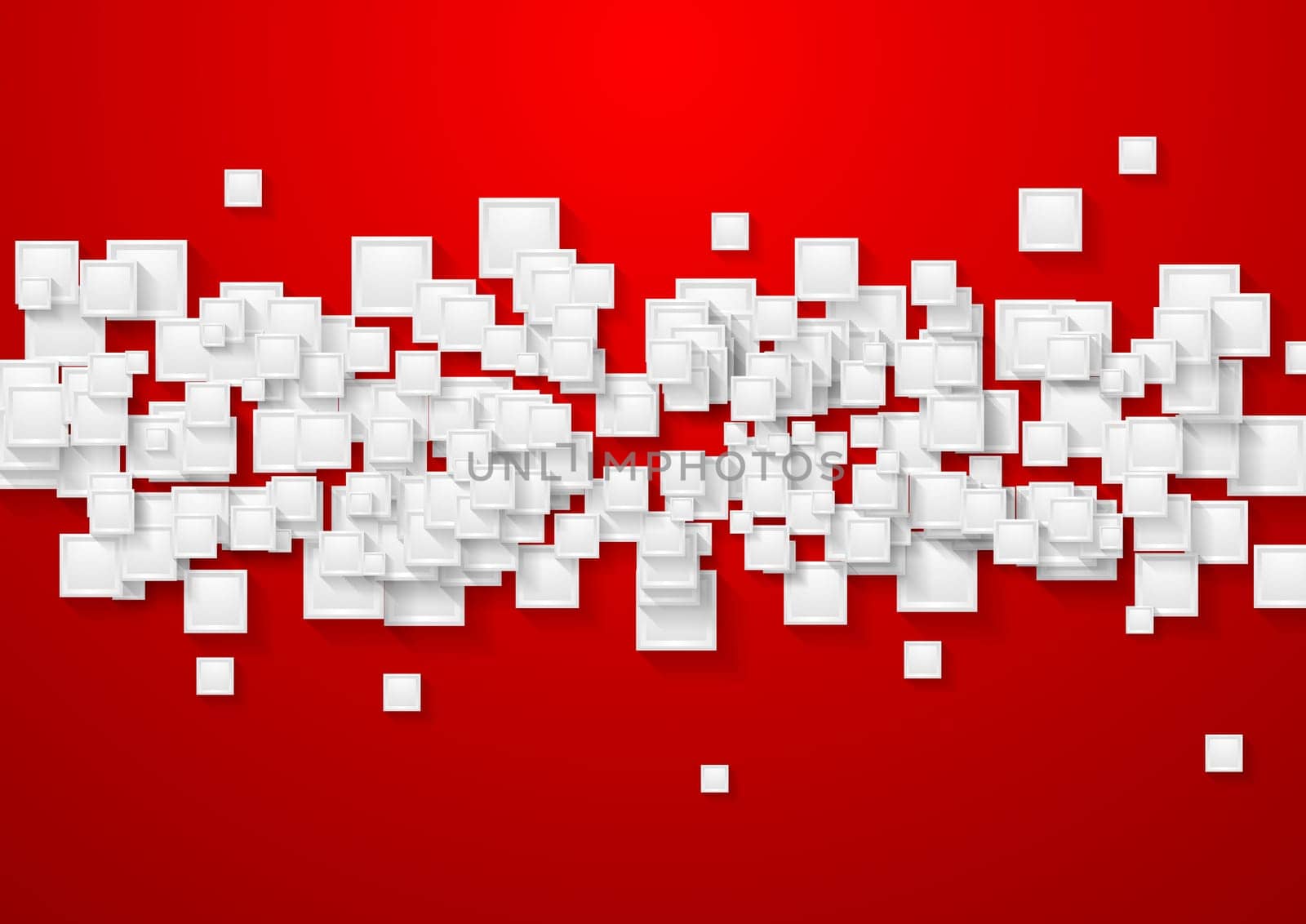 White and red abstract tech background