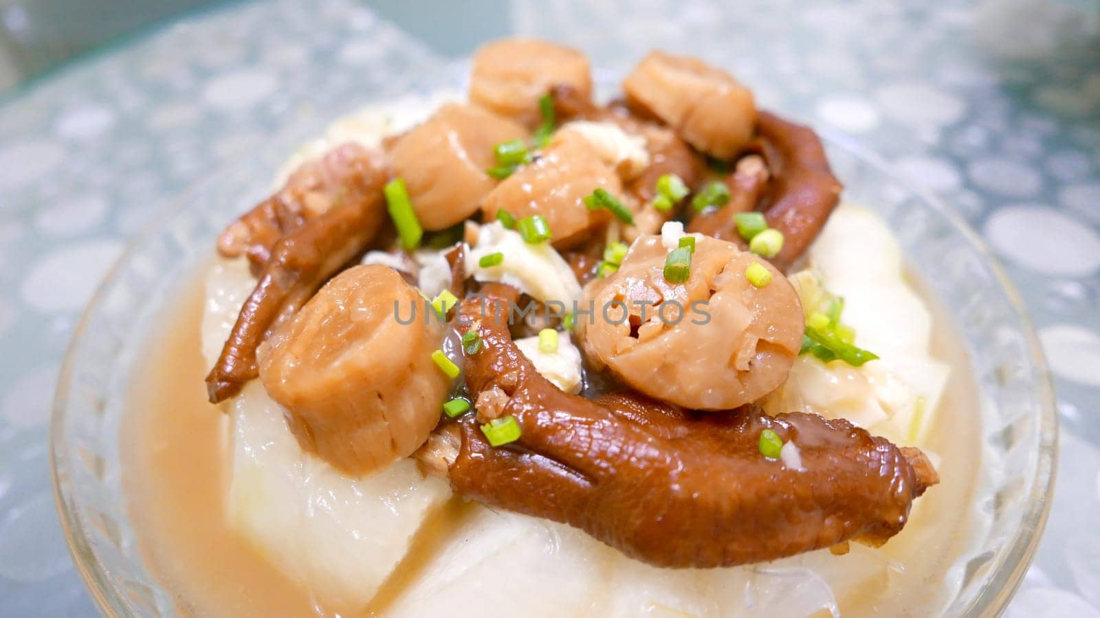 Chinese homemade food Dry scallop and white hairy melon