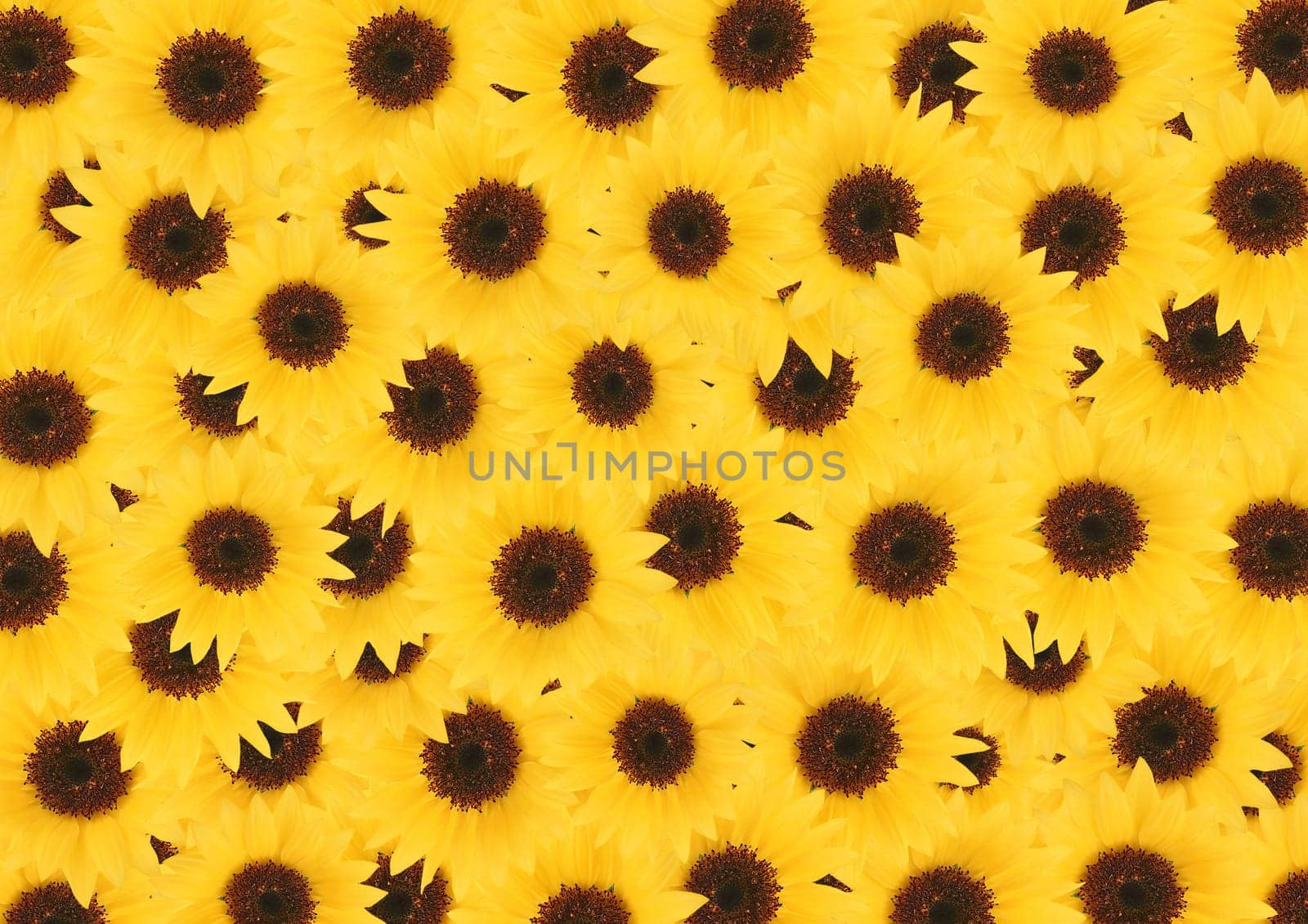 Yellow sunflower flowers textured background