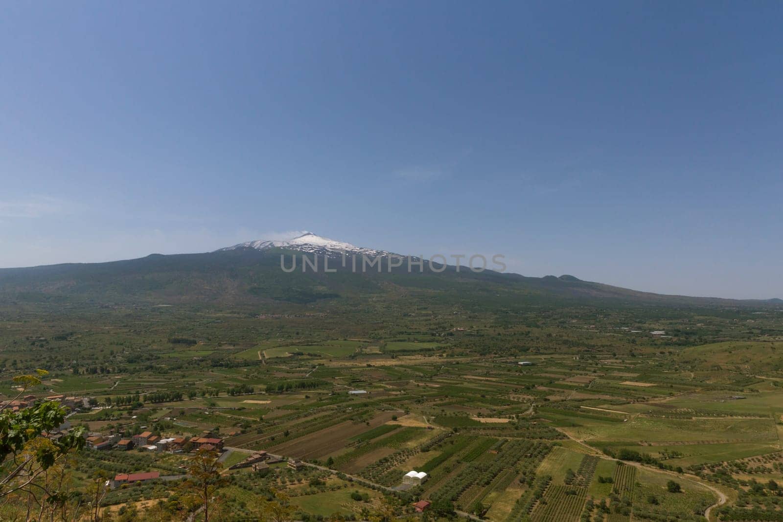 The volcano Aetna in Sicily and agriculture