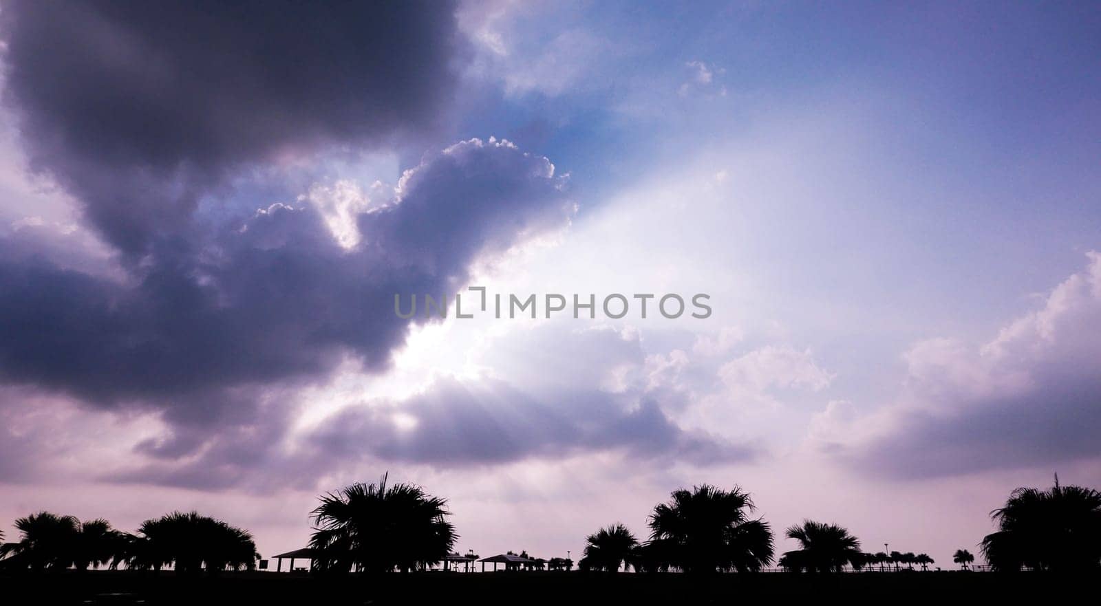 Romantic gradient sky