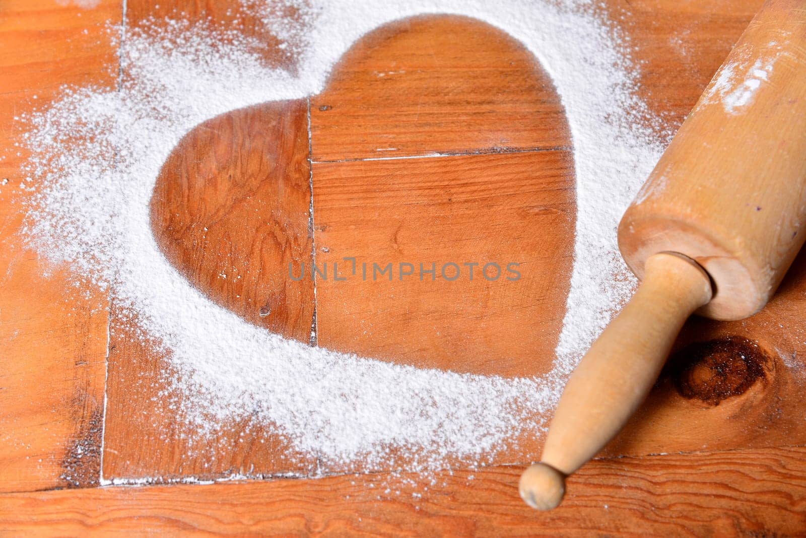 Bake the heart of flour