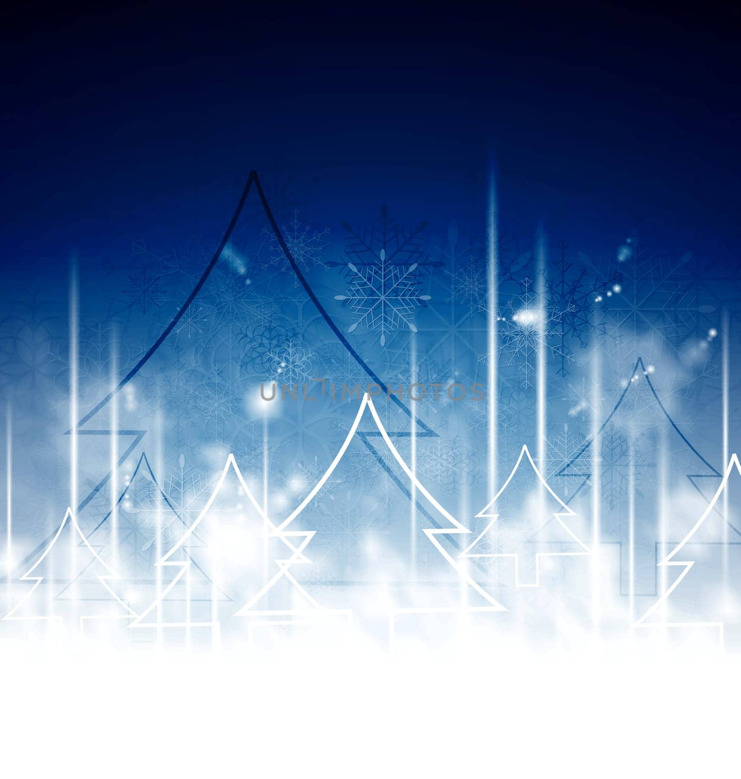 Blue Christmas art design