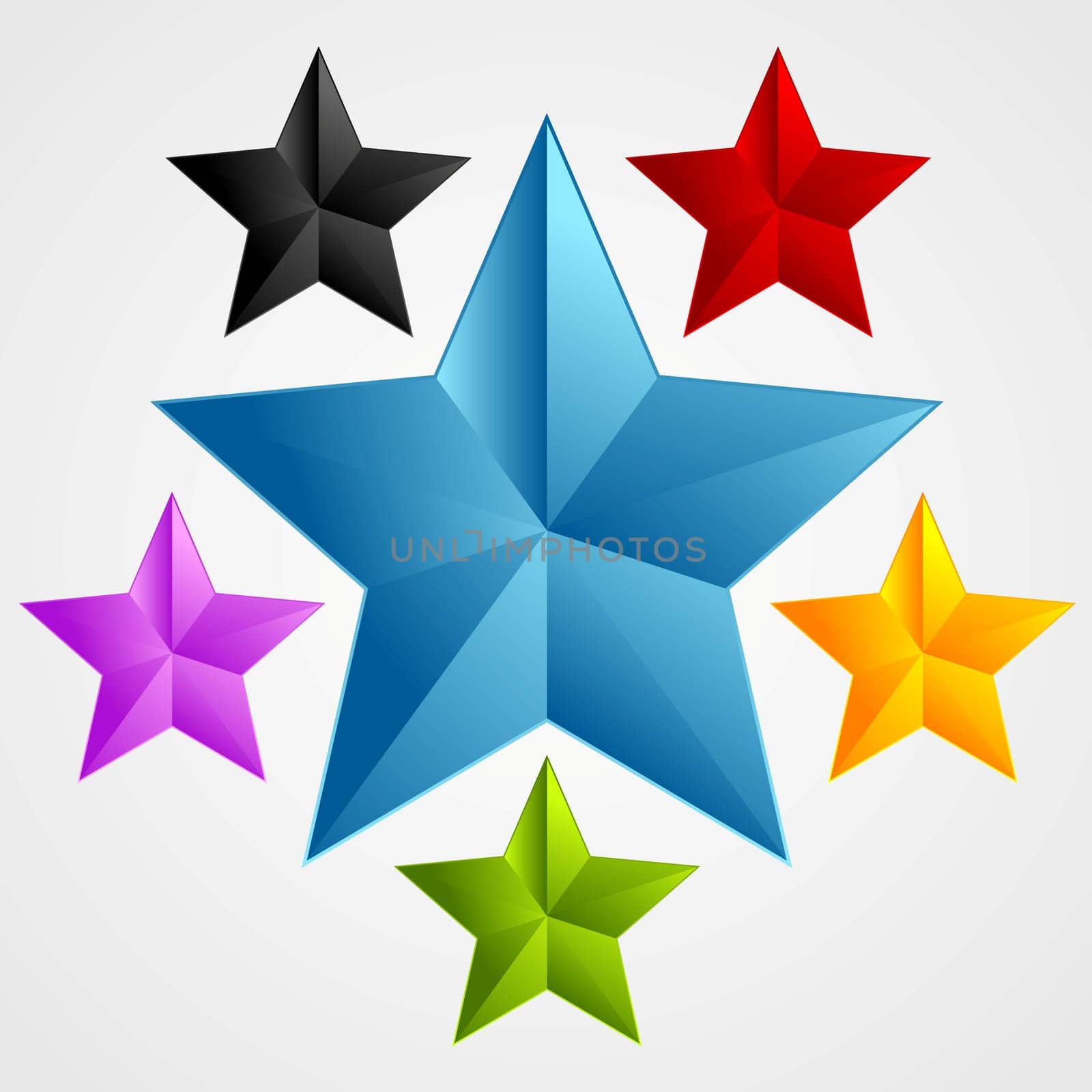 Bright abstract star design