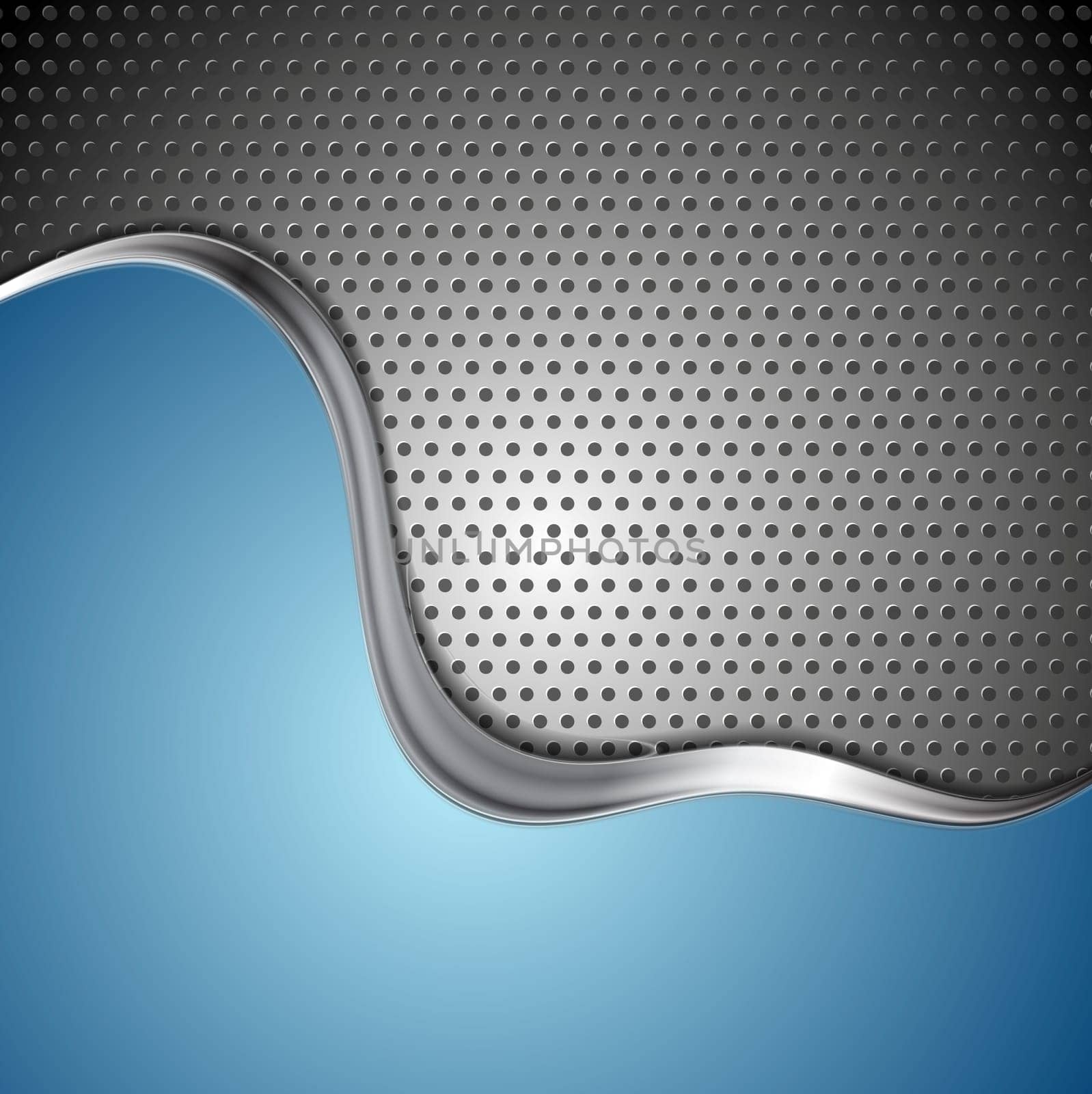 Abstract wavy metal steel background