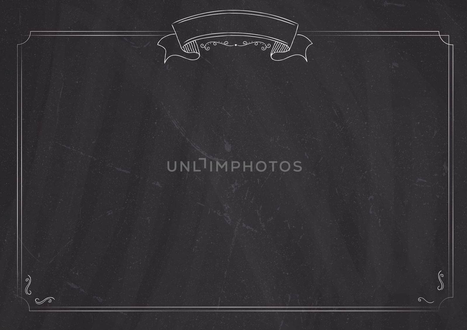 A4 size Cafe menu classic blackboard background