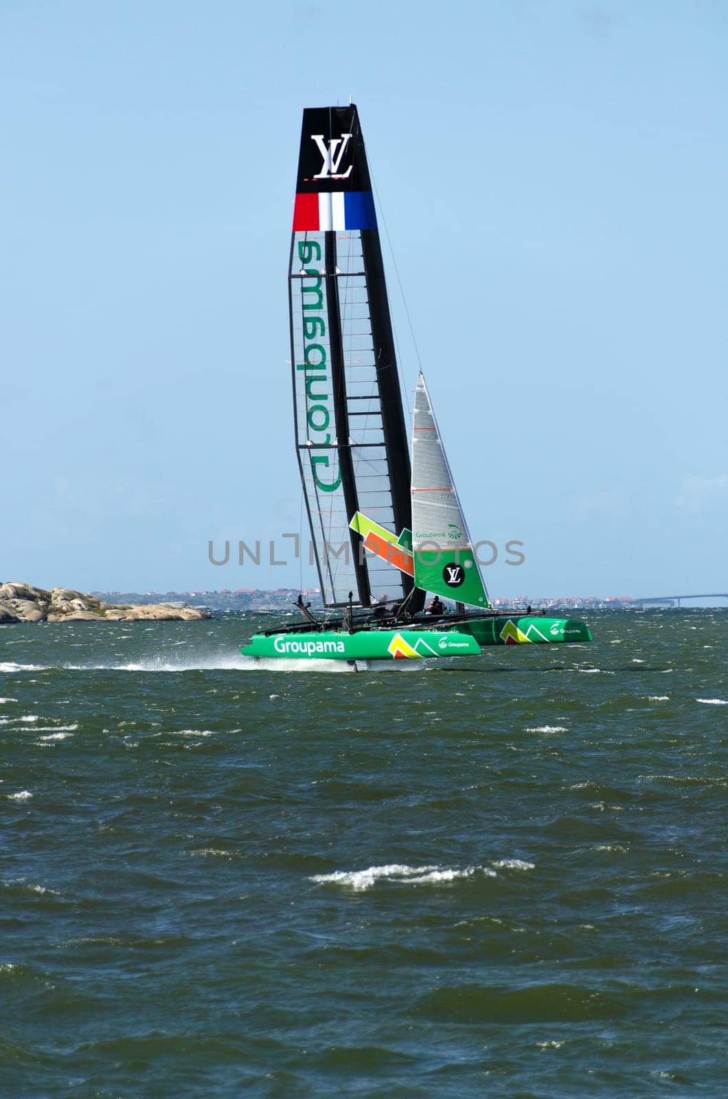 americas cup in sweden one catamaran with great speed
