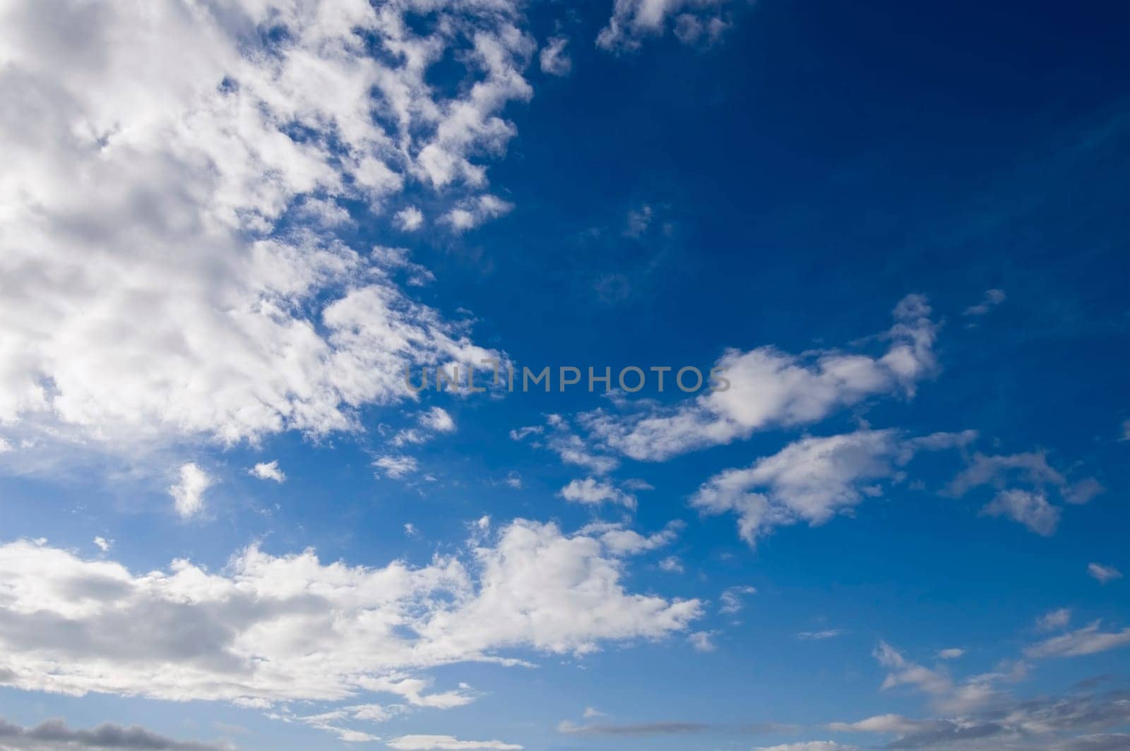 cloudy sky, with some blue and the sun behind the clouds.