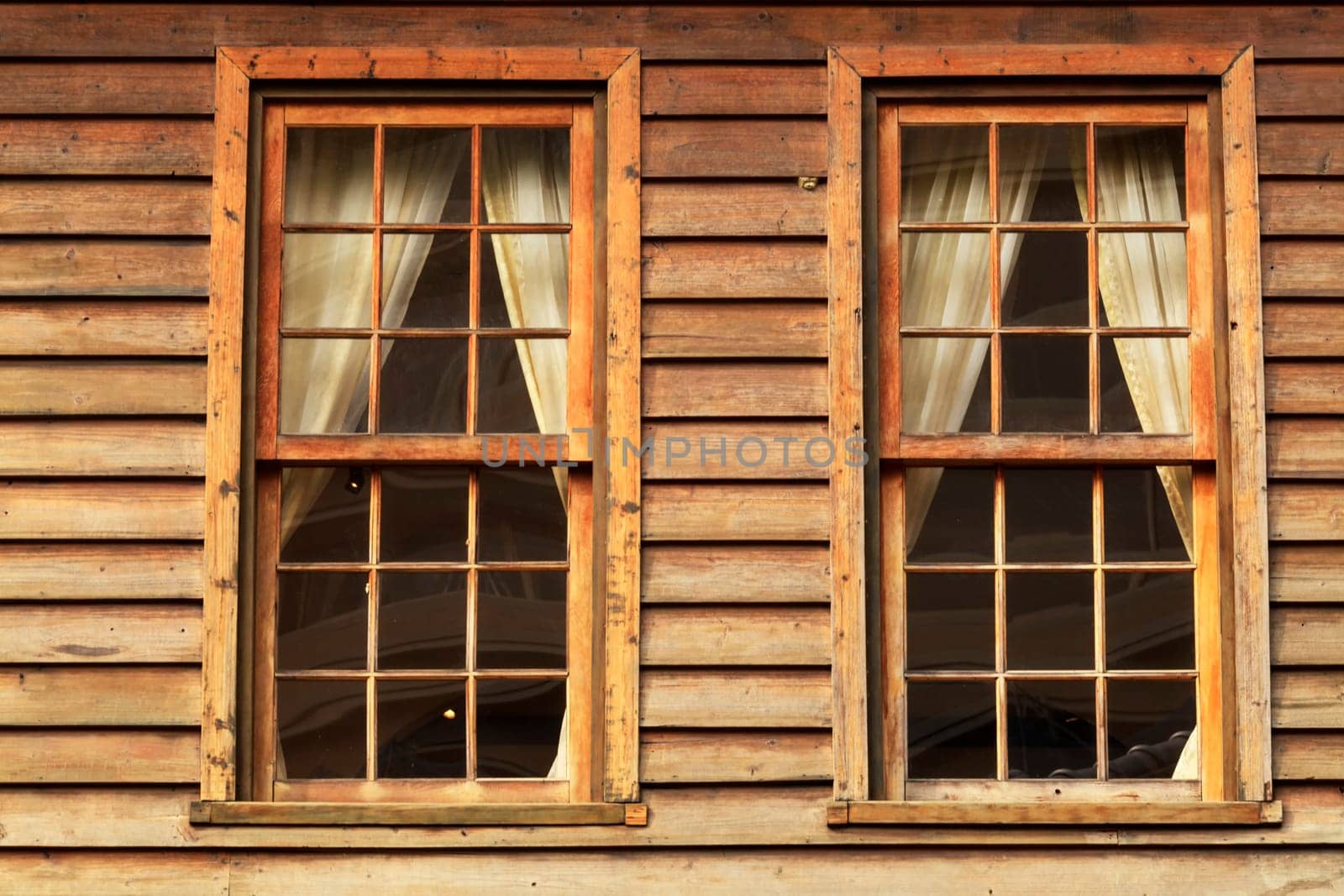 The old window of old wooden house