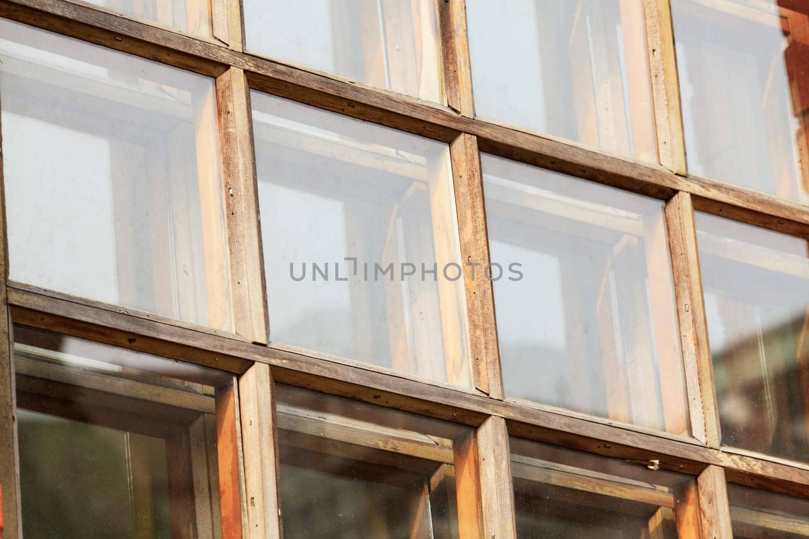 The old window of old wooden house
