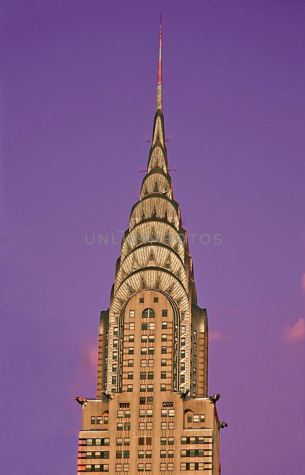 The Chrysler Building is an Art Deco style skyscraper in New York City, located on the east side of Manhattan in the Turtle Bay area at the intersection of 42nd Street and Lexington Avenue