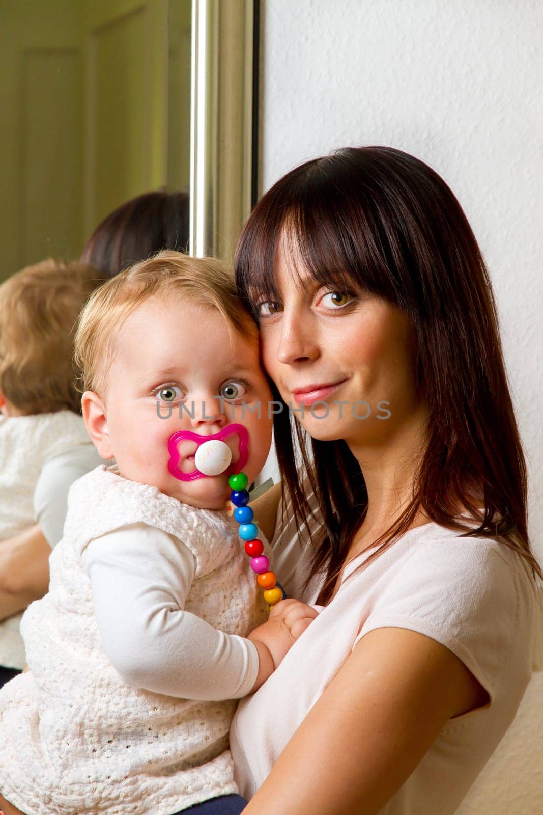 Young mother with baby