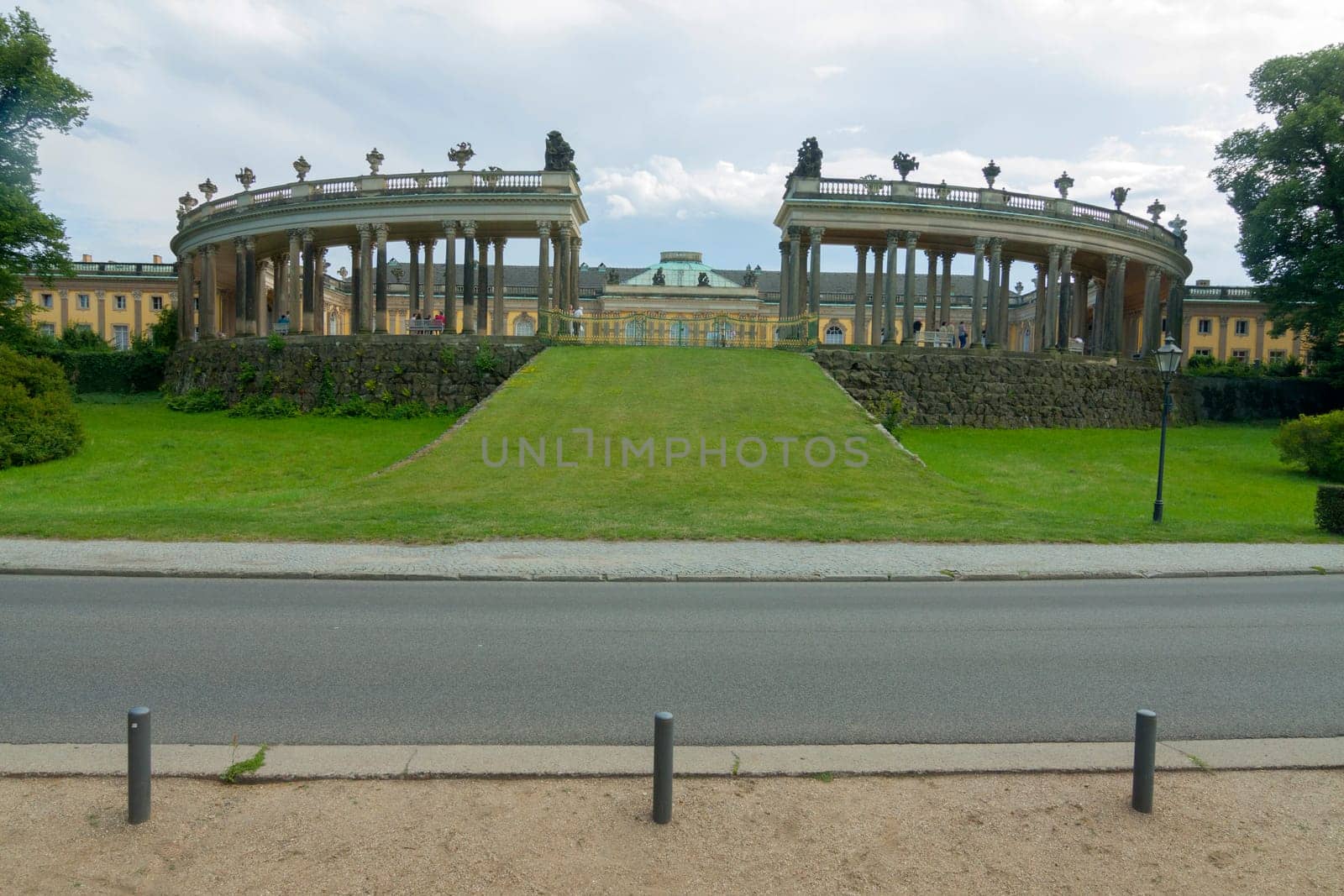 Sanssouci Castle taken from public land