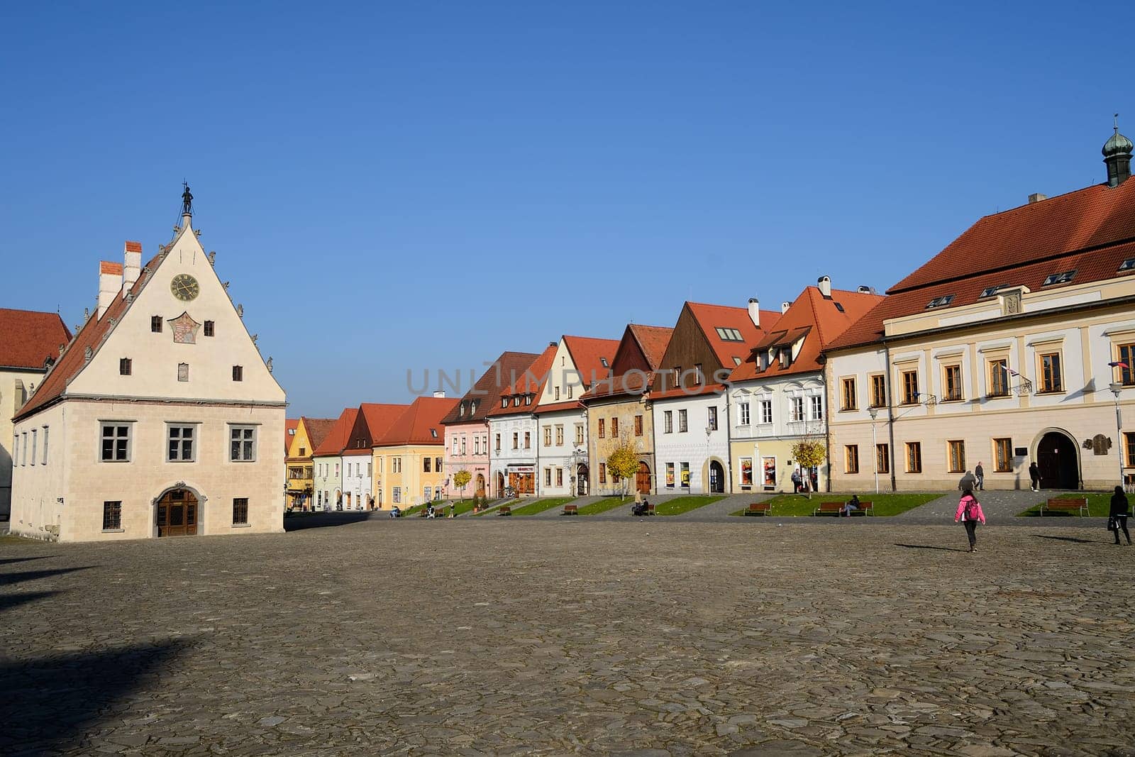 Historic Town Square in Bardejov, Slovakia