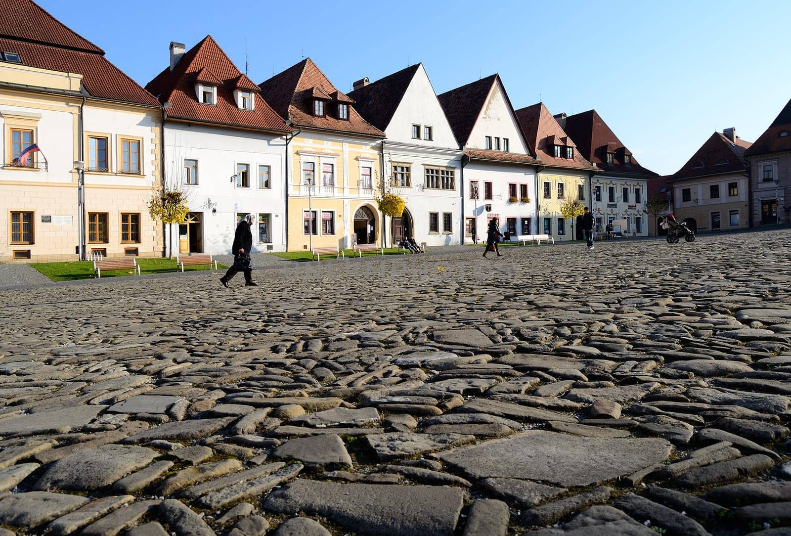 Historic Town Square in Bardejov, Slovakia