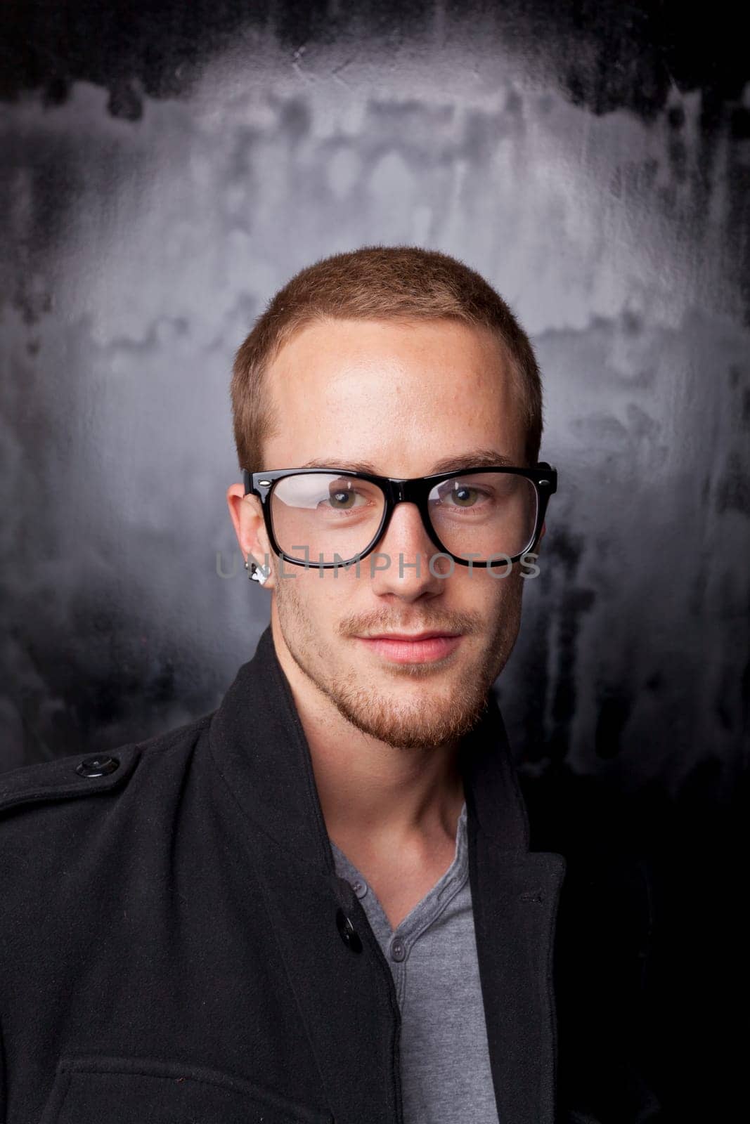 Good looking men, studio shot, metrosexual gay, casual clothing