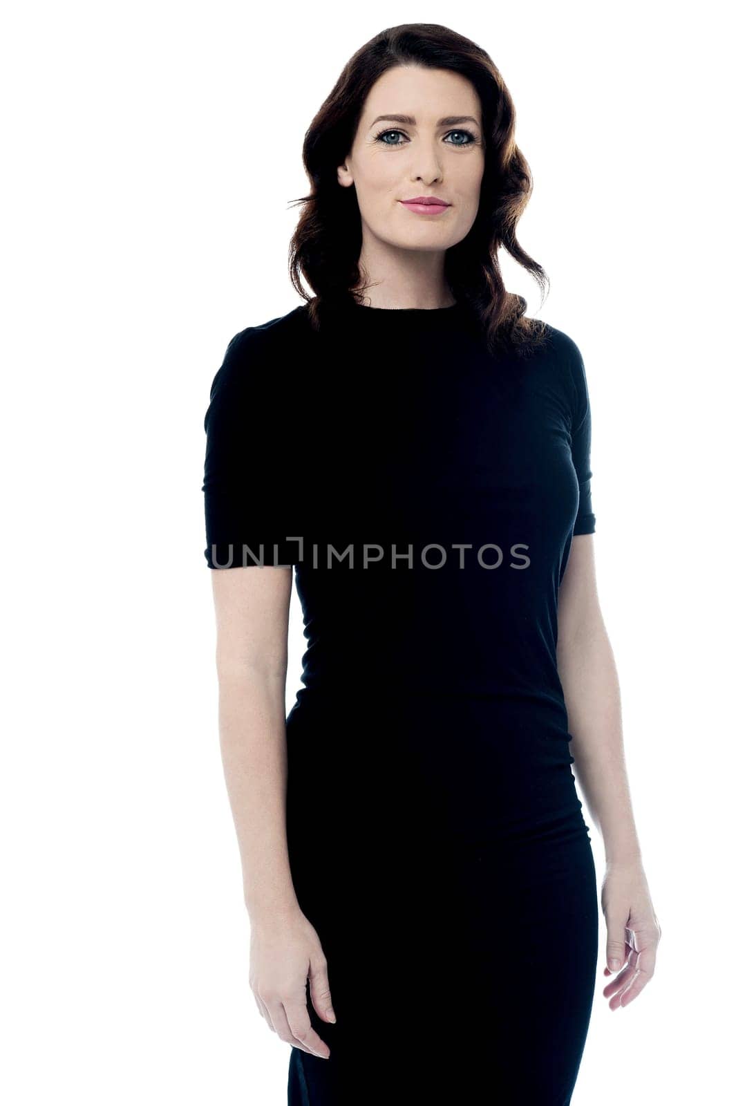 Image of a stylish lady over white