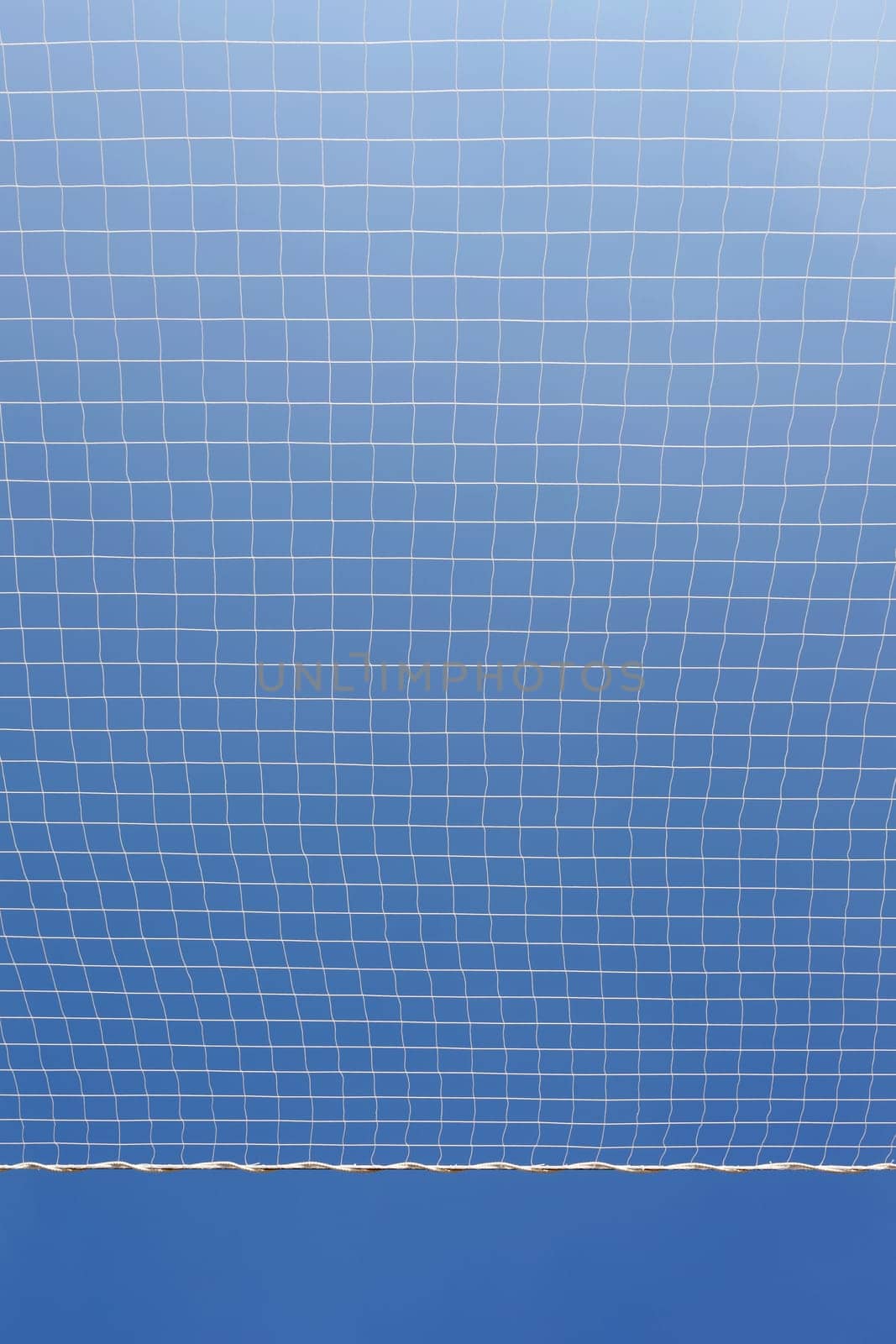 safety net against the blue sky