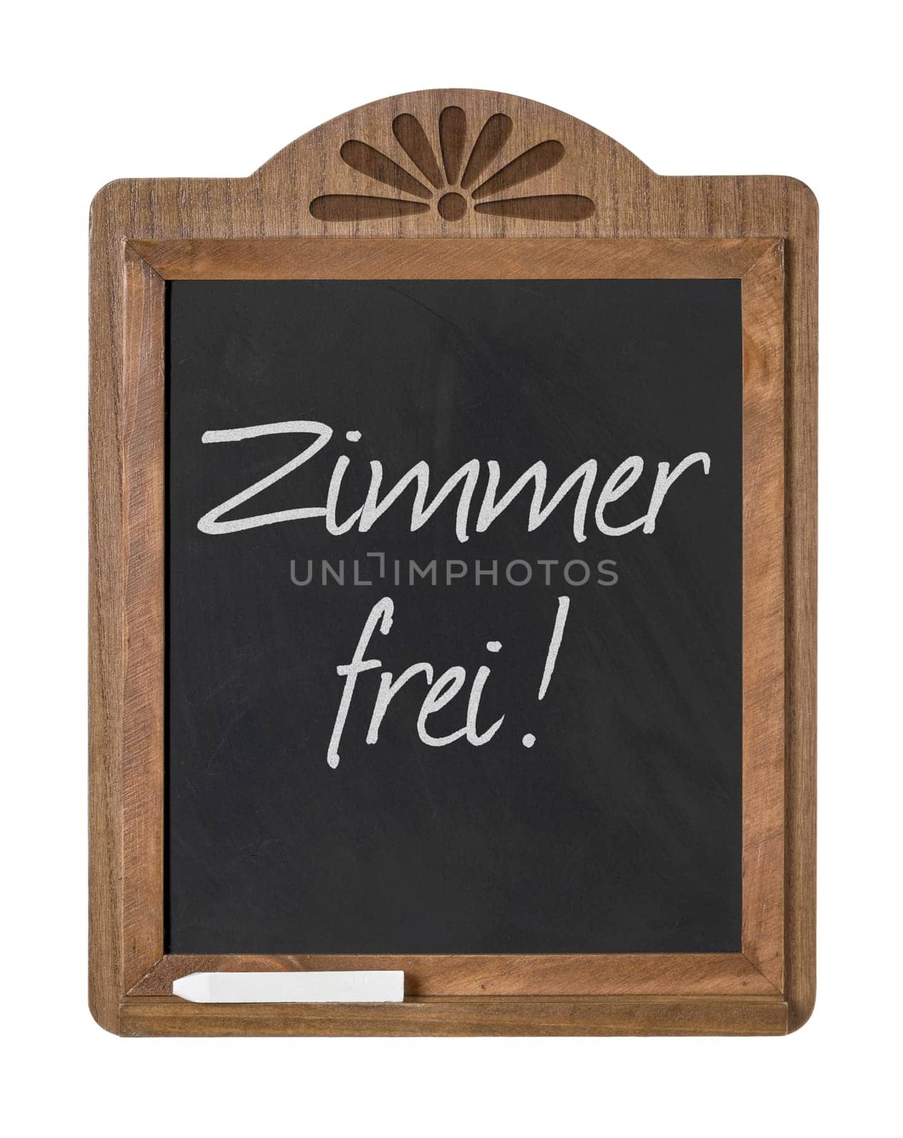 Chalkboard with the inscription Room free